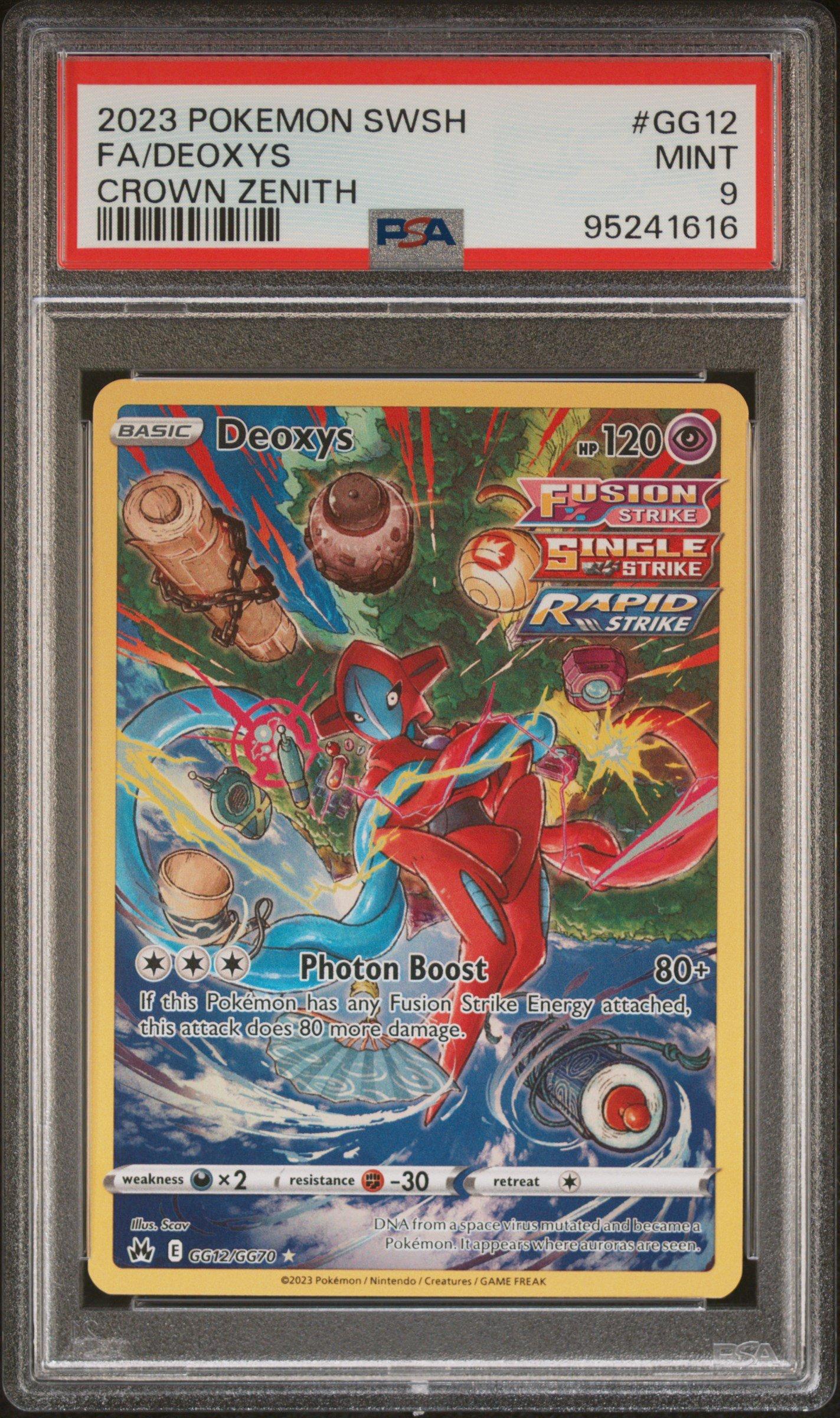 2023 Pokemon Sword And Shield Crown Zenith Gg12 Full Art/deoxys