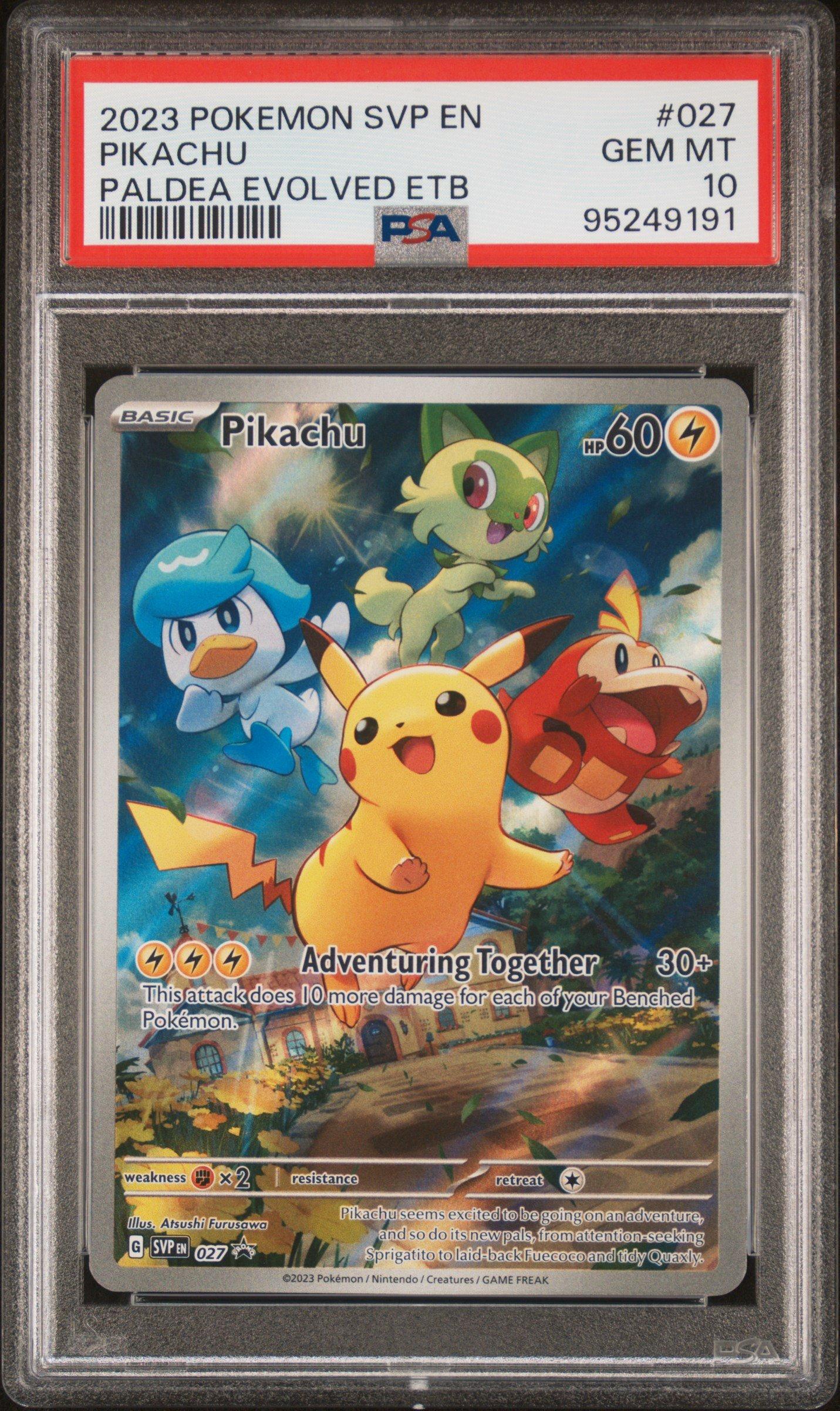 2023 Pokemon Svp En-sv Black Star Promo 027 Pikachu Paldea Evolved