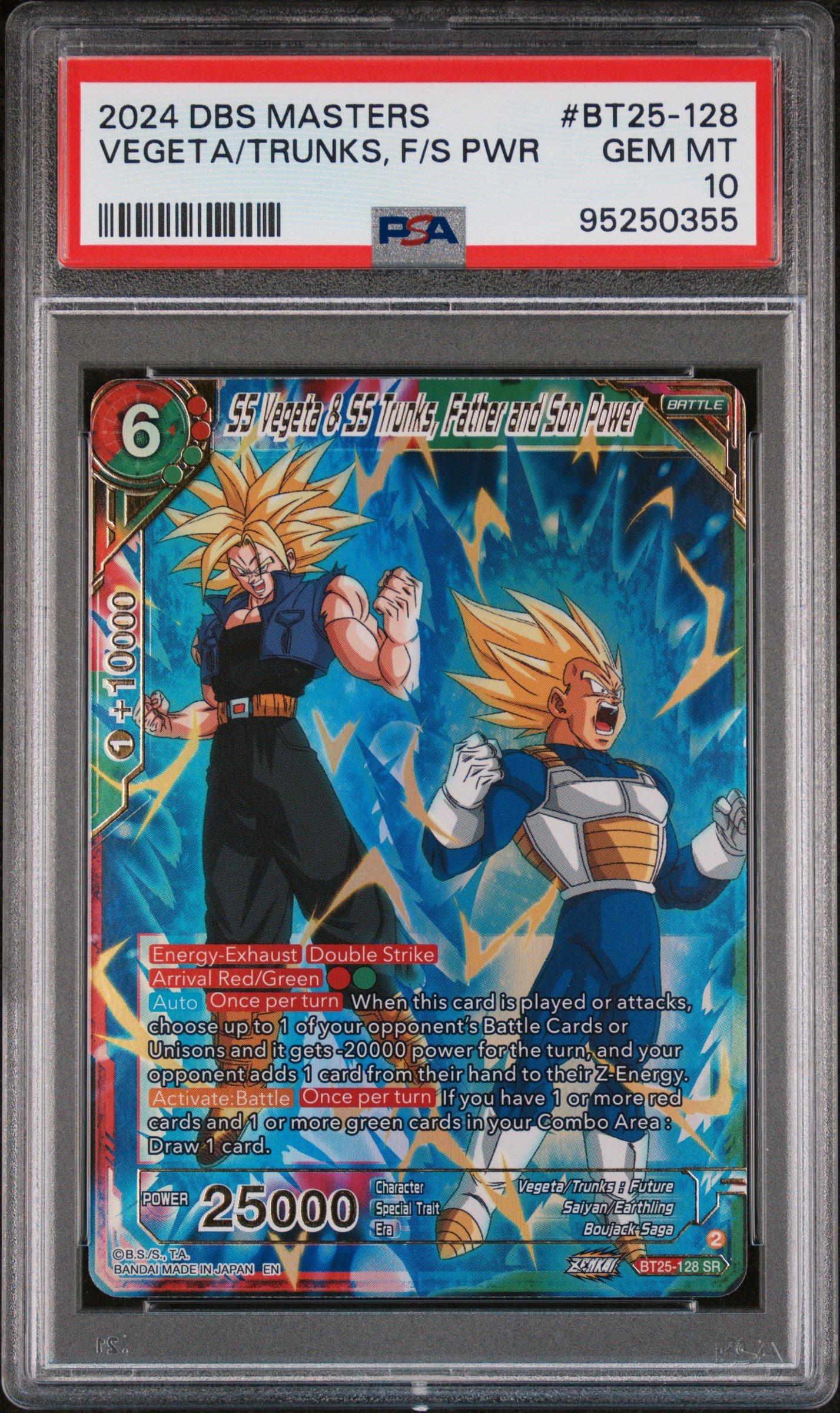2024 Dragon Ball Super Card Game Masters Series 25 Legend Of The Dragon Balls Bt25-128 Ss Vegeta & Ss Trunks