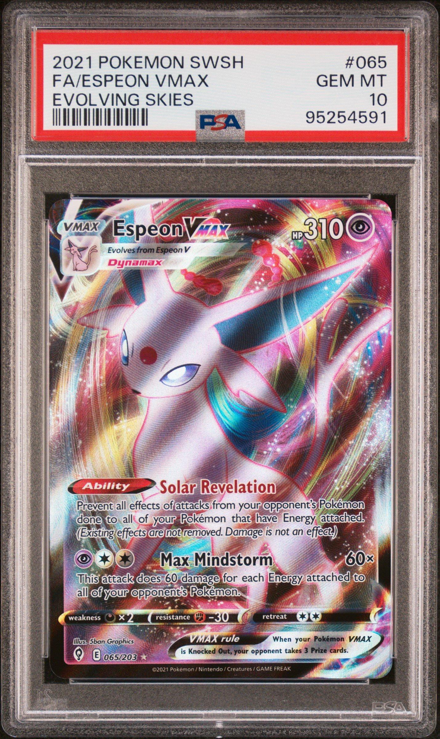 2021 Pokemon Sword & Shield Evolving Skies 065 Full Art/espeon