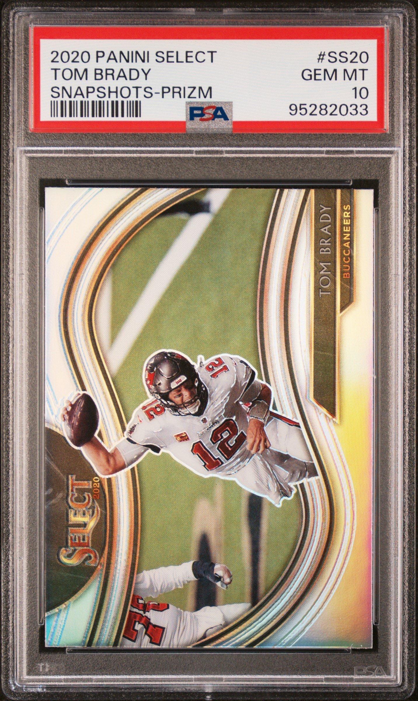 2020 Panini Select Snapshots Ss20 Tom Brady Prizm PSA 10