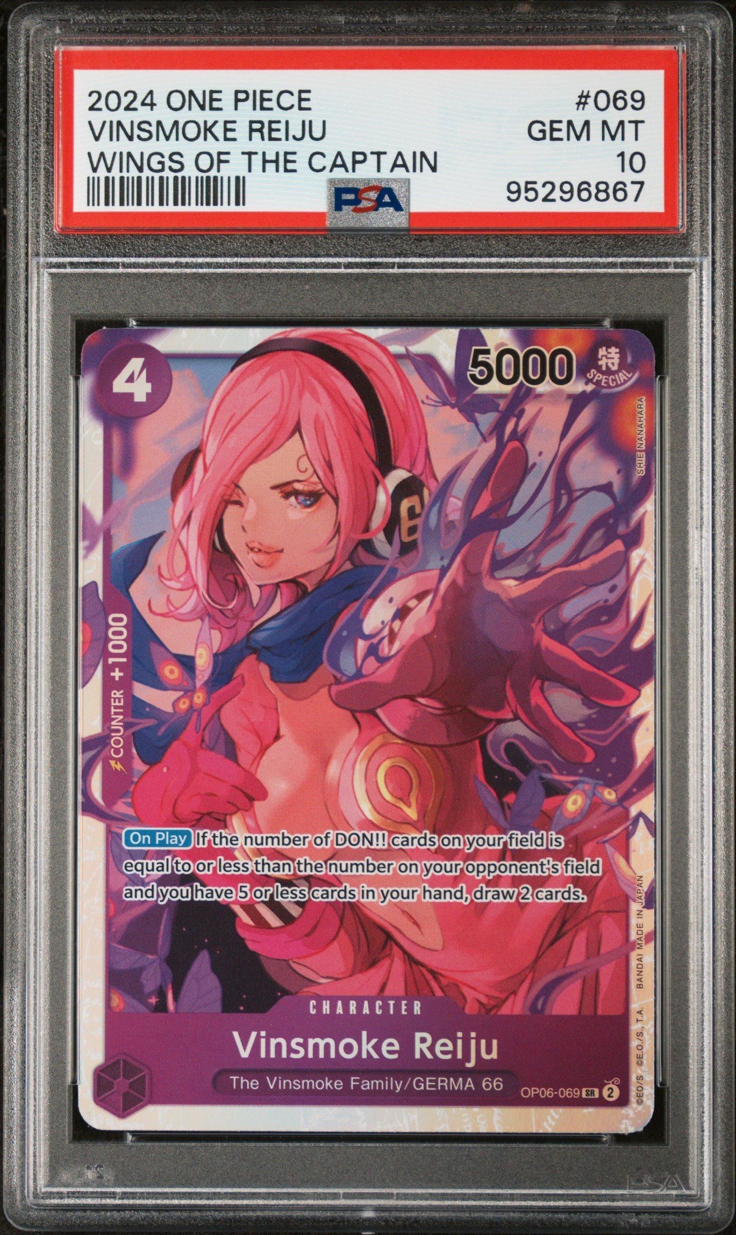 2024 One Piece Wings Of The Captain 069 Vinsmoke Reiju PSA 10