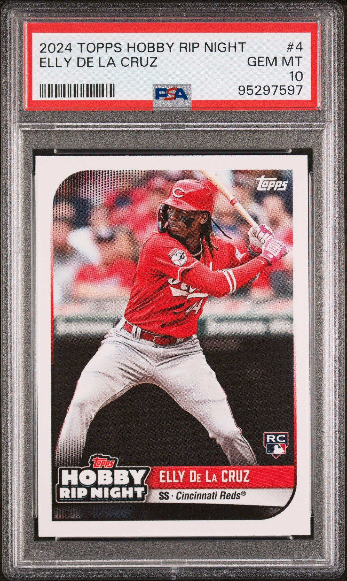 2024 Topps Hobby Rip Night 4 Elly De La Cruz PSA 10