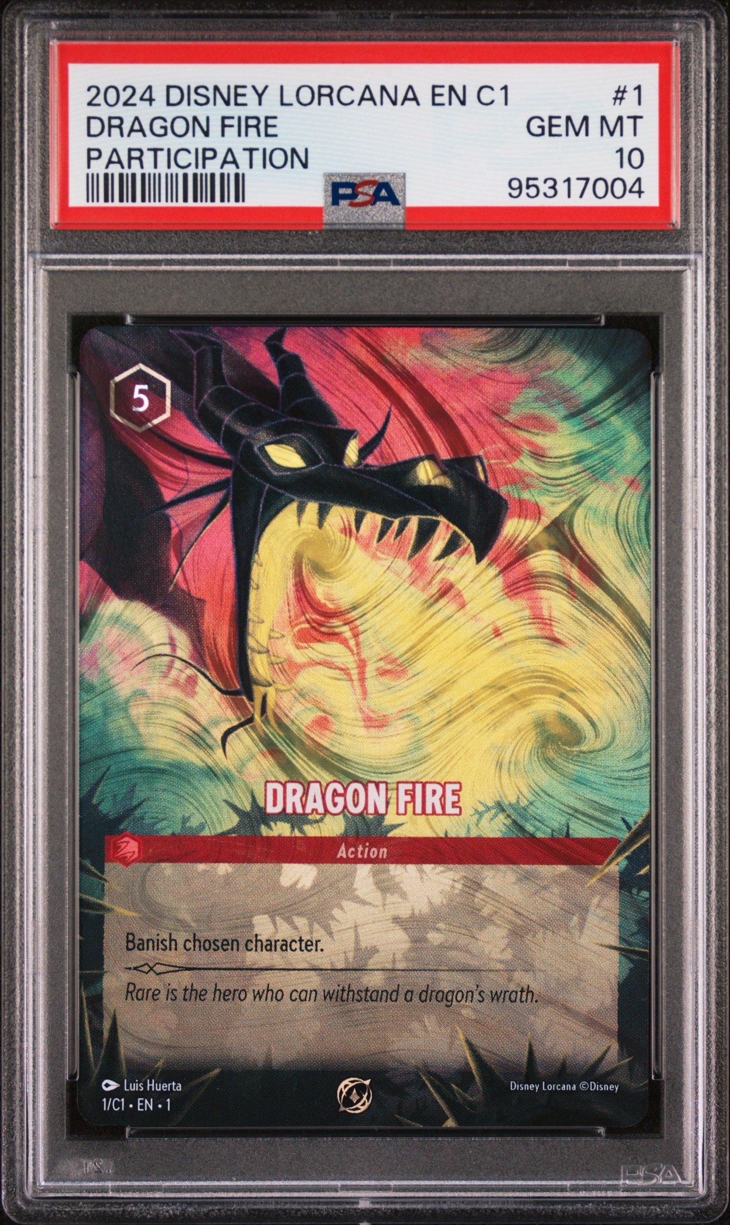2024 Disney Lorcana En C1-lorcana Challenge Promo 1 Dragon Fire