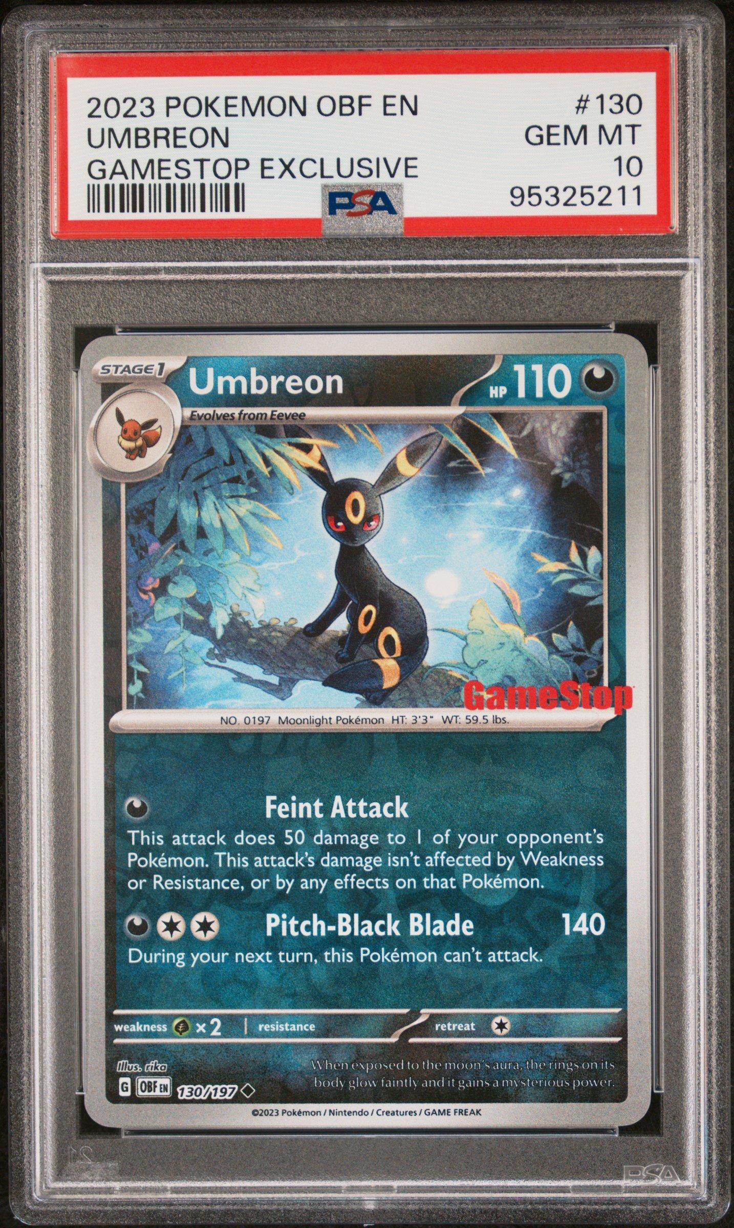 2023 Pokemon Obf En-obsidian Flames 130 Umbreon Gamestop