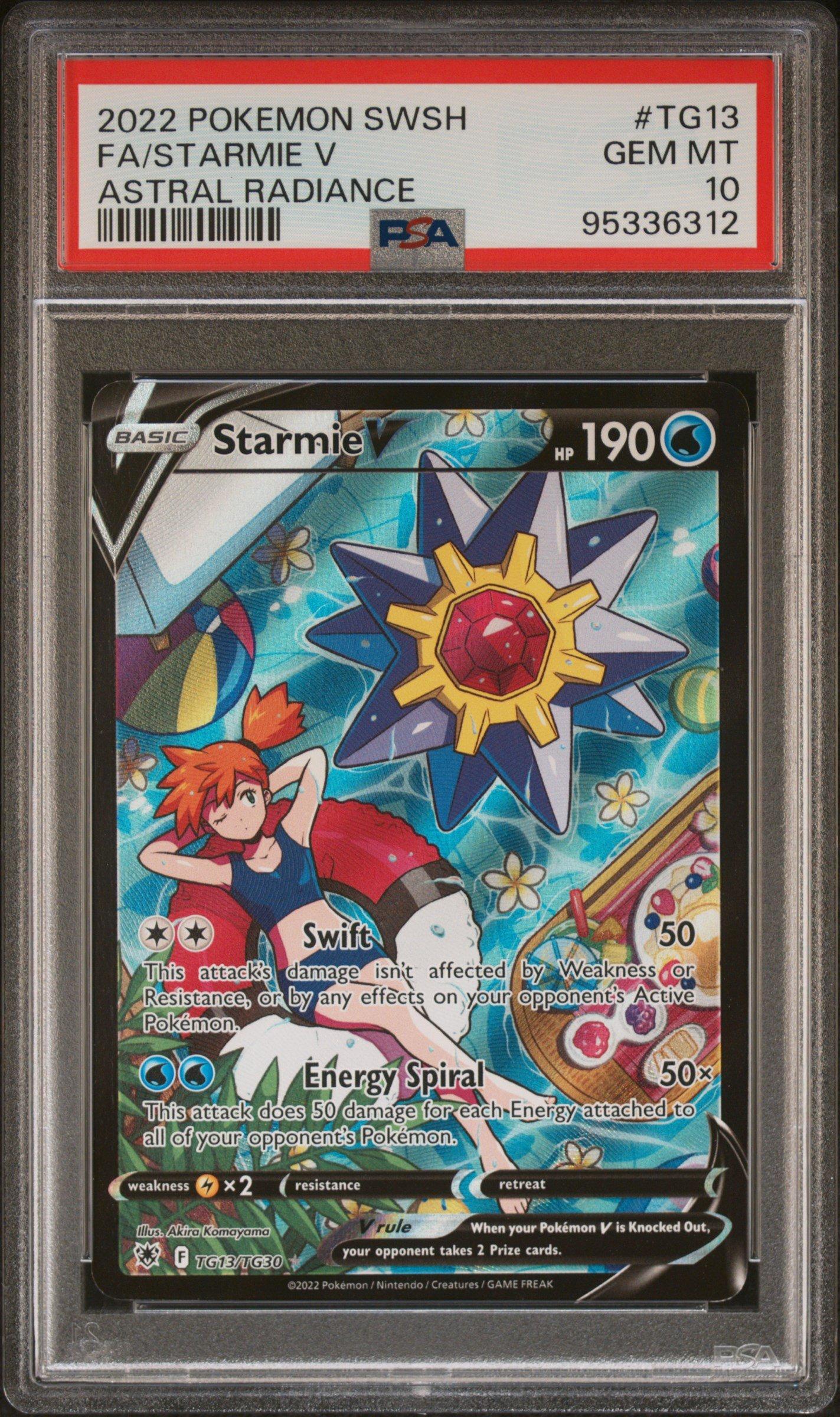 2022 Pokemon Sword & Shield Astral Radiance Tg13 Full Art/starmie V PSA 10  Graded Card | GameStop
