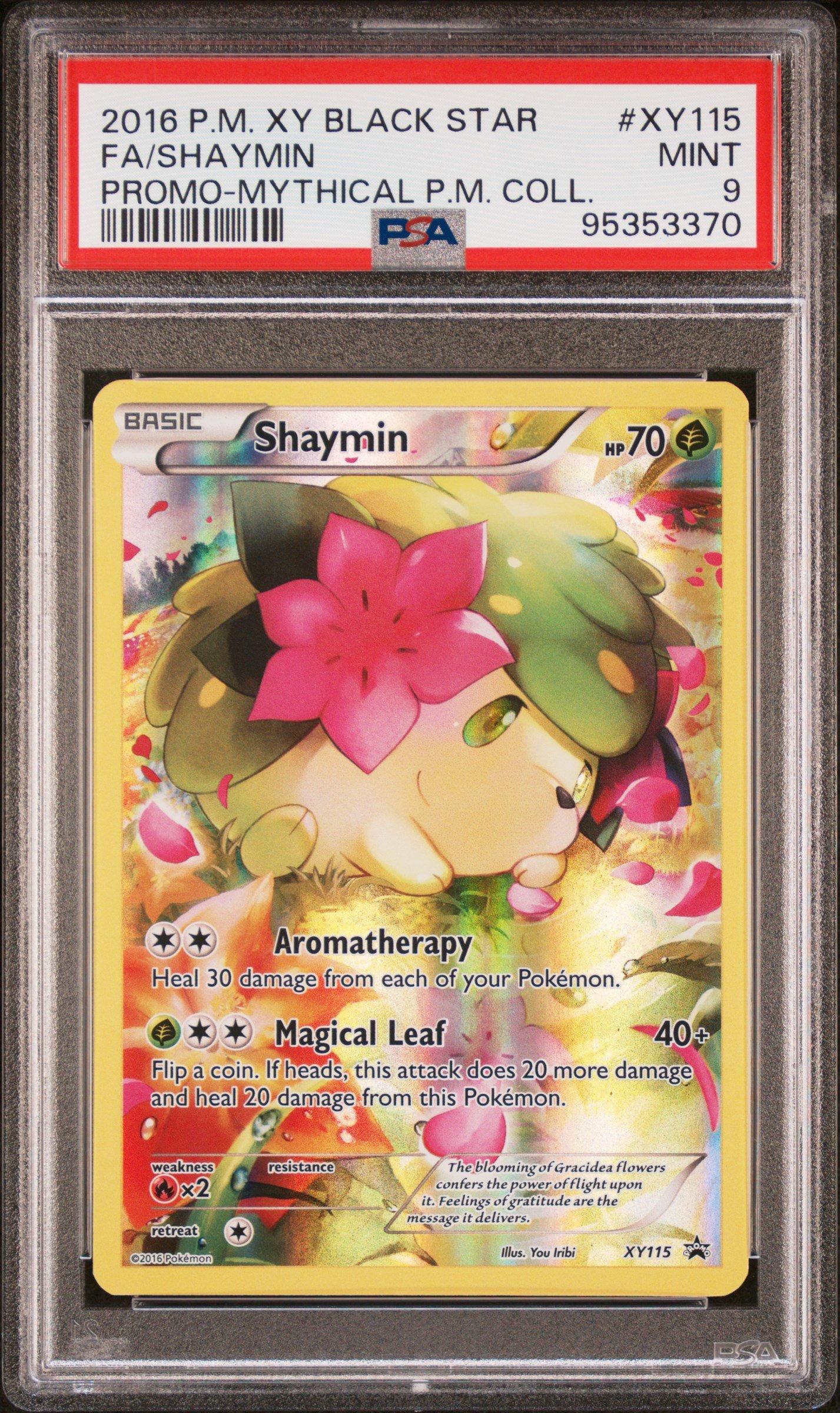 2016 Pokemon Xy Black Star Promo Xy115 Full Art/shaymin Mythical