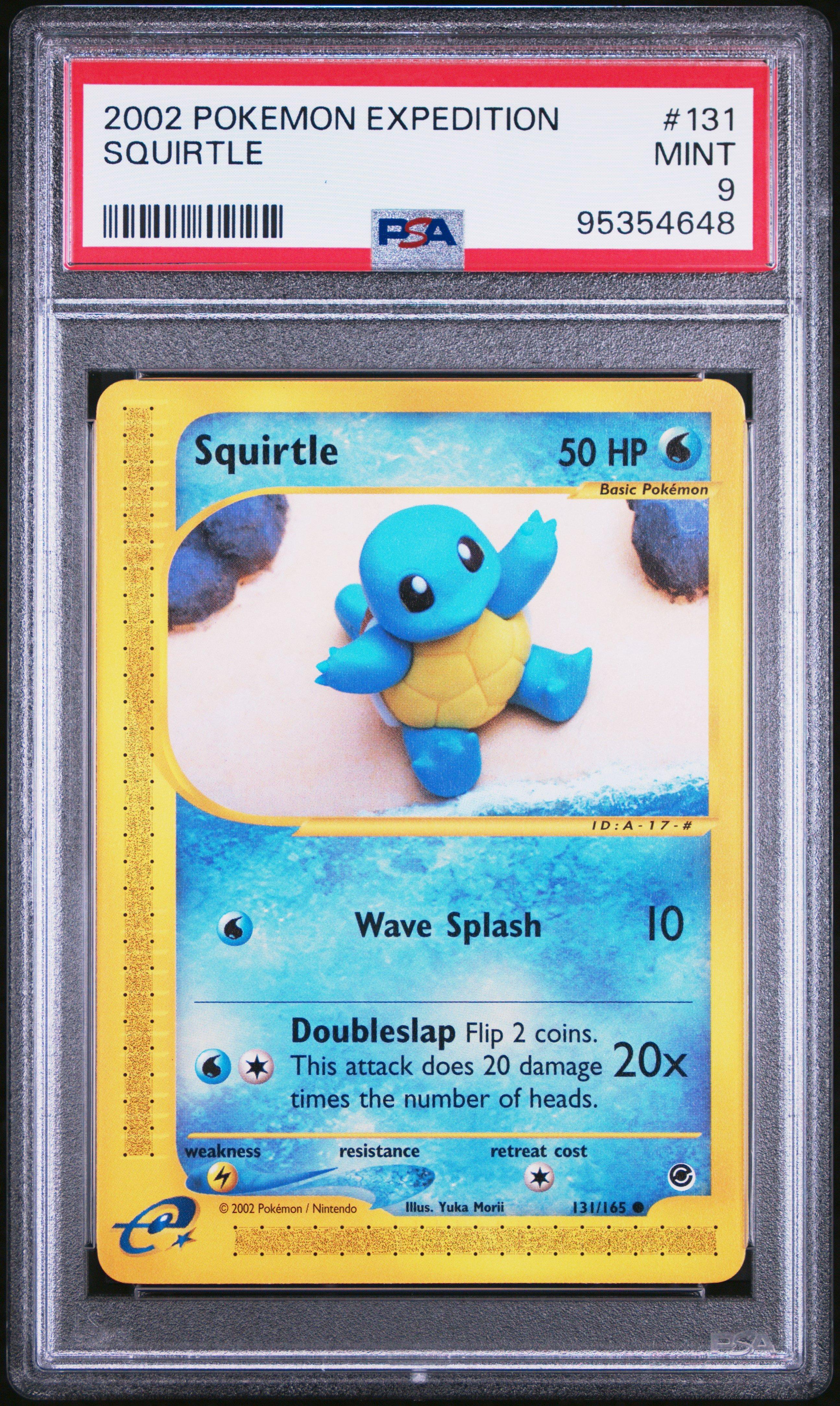 2002 Pokemon Expedition 131 Squirtle PSA 9