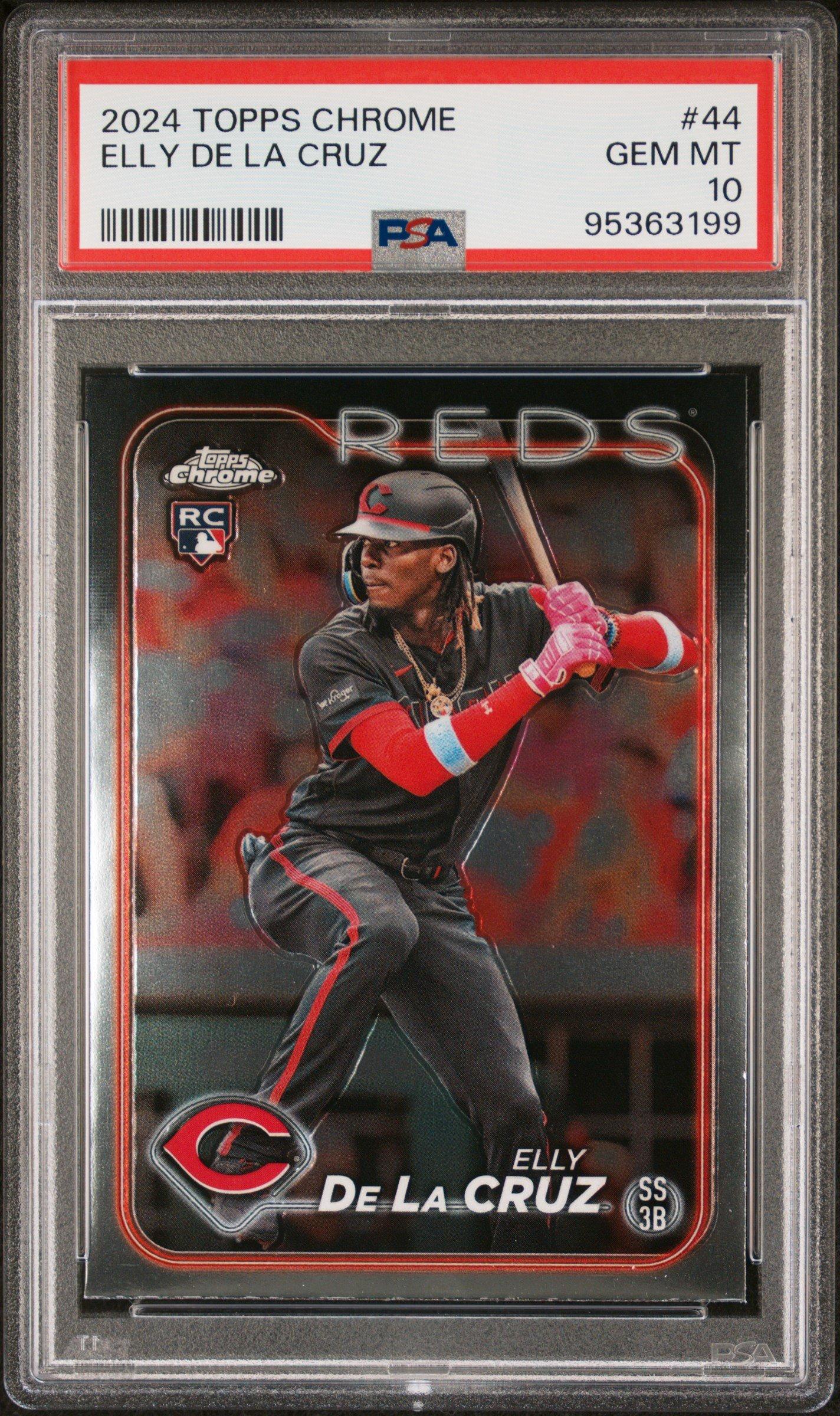 2024 Topps Chrome 44 Elly De La Cruz PSA 10 Graded Card | GameStop