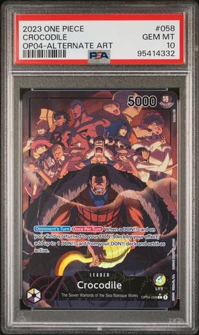 2023 One Piece Op04-kingdoms Of Intrigue 058 Crocodile Alternate