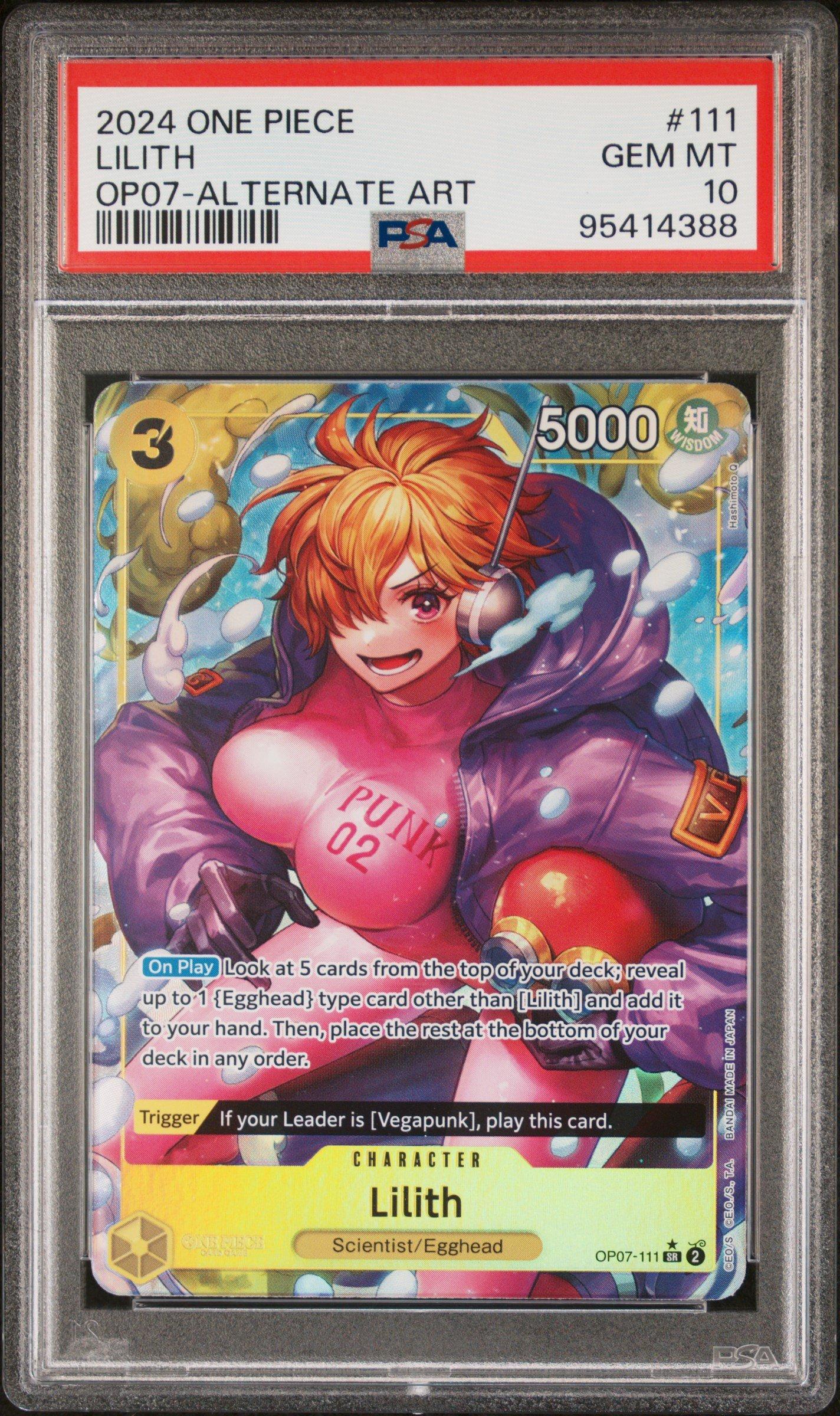 2024 One Piece 500 Years In The Future 111 Lilith Alternate Art PSA 10  Graded Card | GameStop
