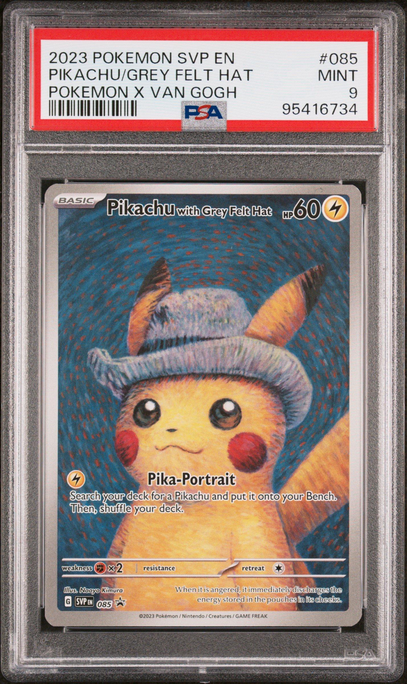 2023 Pokemon Svp En-sv Black Star Promo 085 Pikachu With Grey Felt
