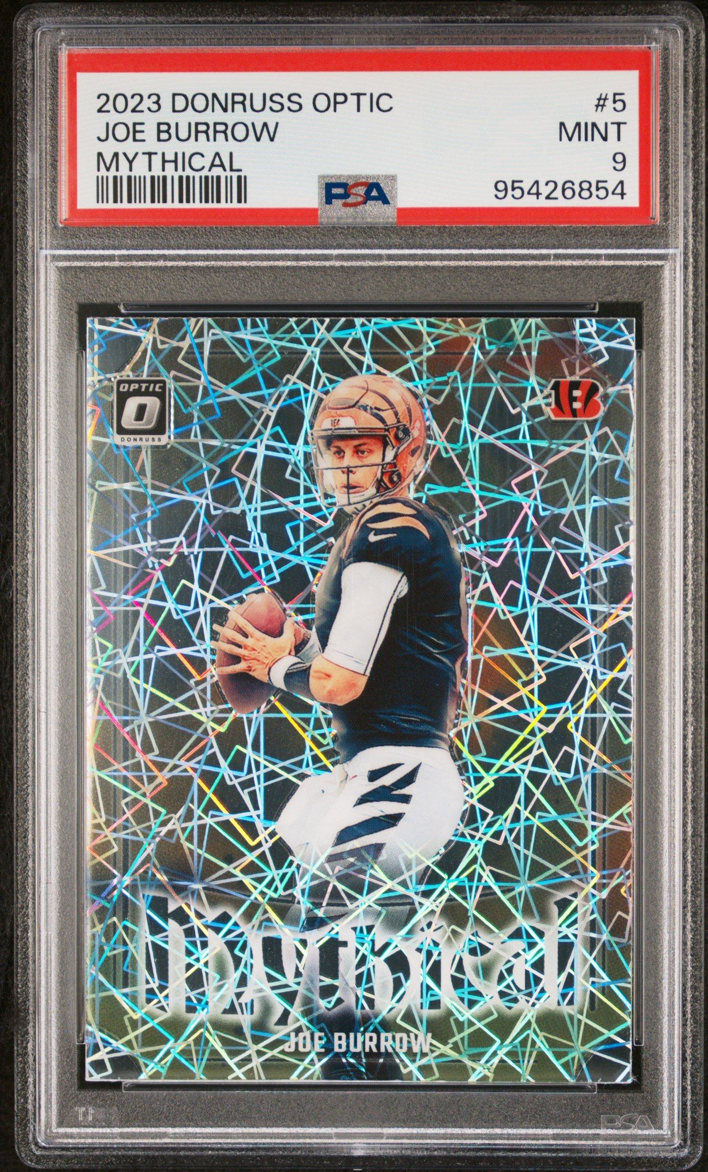 2023 Panini Donruss Optic Mythical 5 Joe Burrow PSA 9