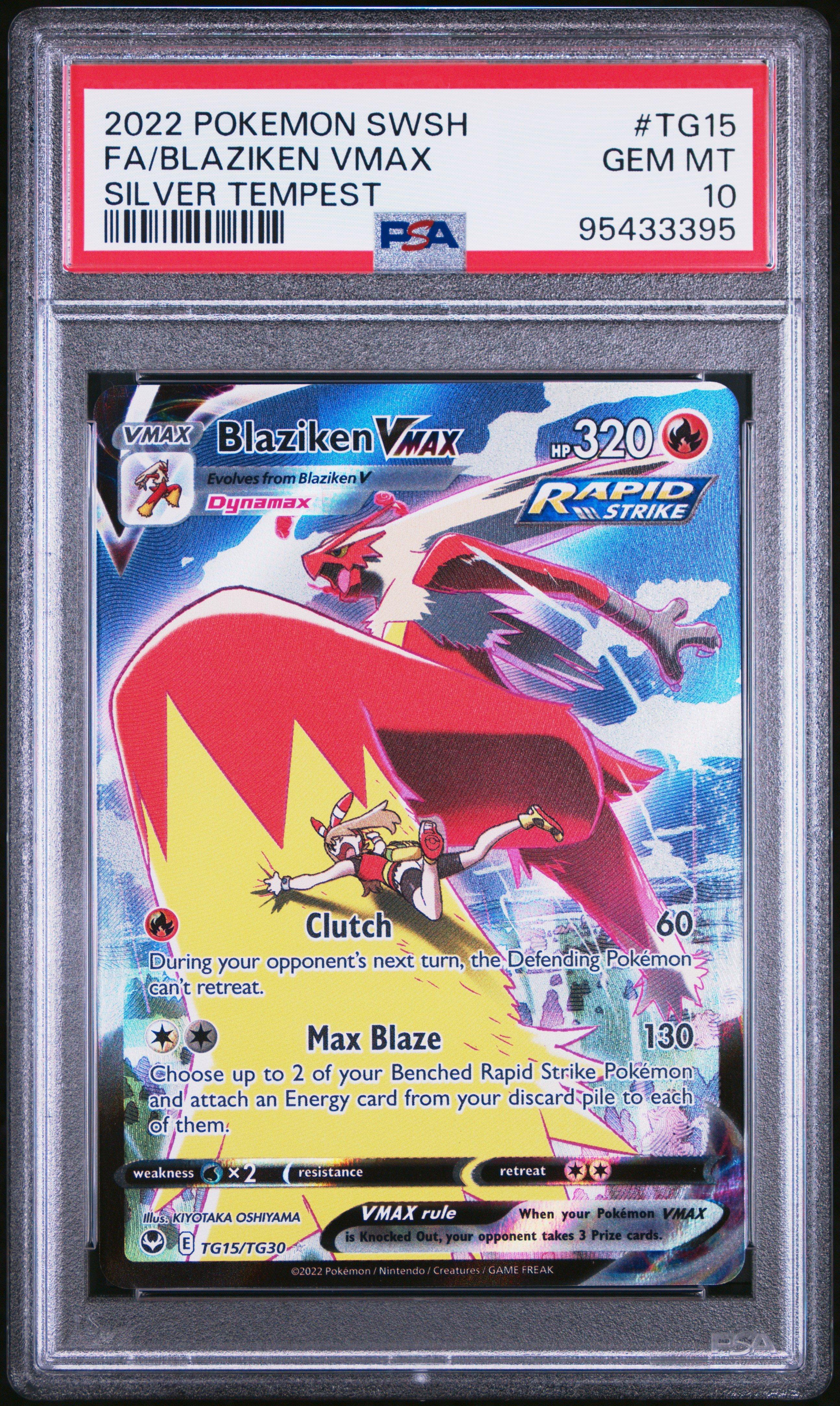 2022 Pokemon Sword & Shield Silver Tempest Tg15 Full Art/blaziken