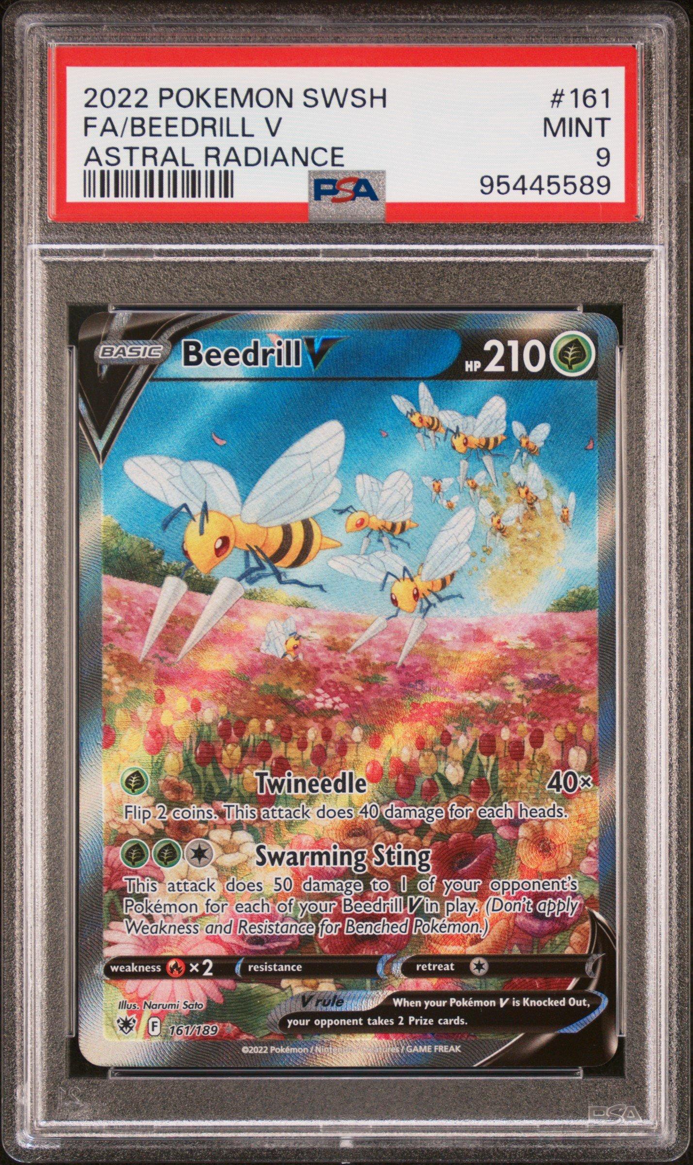 Beedrill fashion V PSA 9