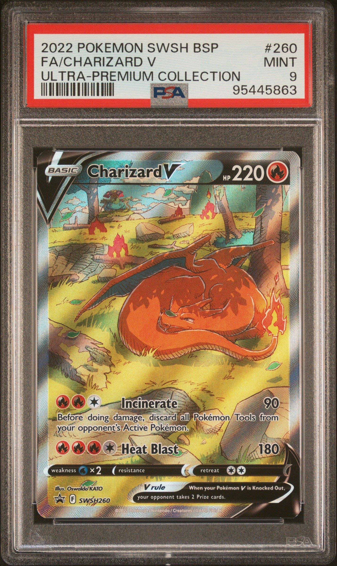 Pokemon Swsh Black Star Promo Full Art Charizard V Sword Shield Ultra Premium