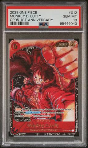 ワンピースカード 1st anniversary set　PSA10　ルフィウタ One Piece Card Luffy OP05 1st Anniversary Signature Oda PSA
