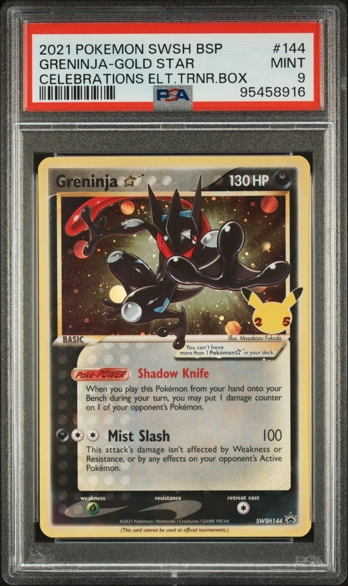2021 Pokemon Swsh Black Star Promo 144 Greninja-gold Star