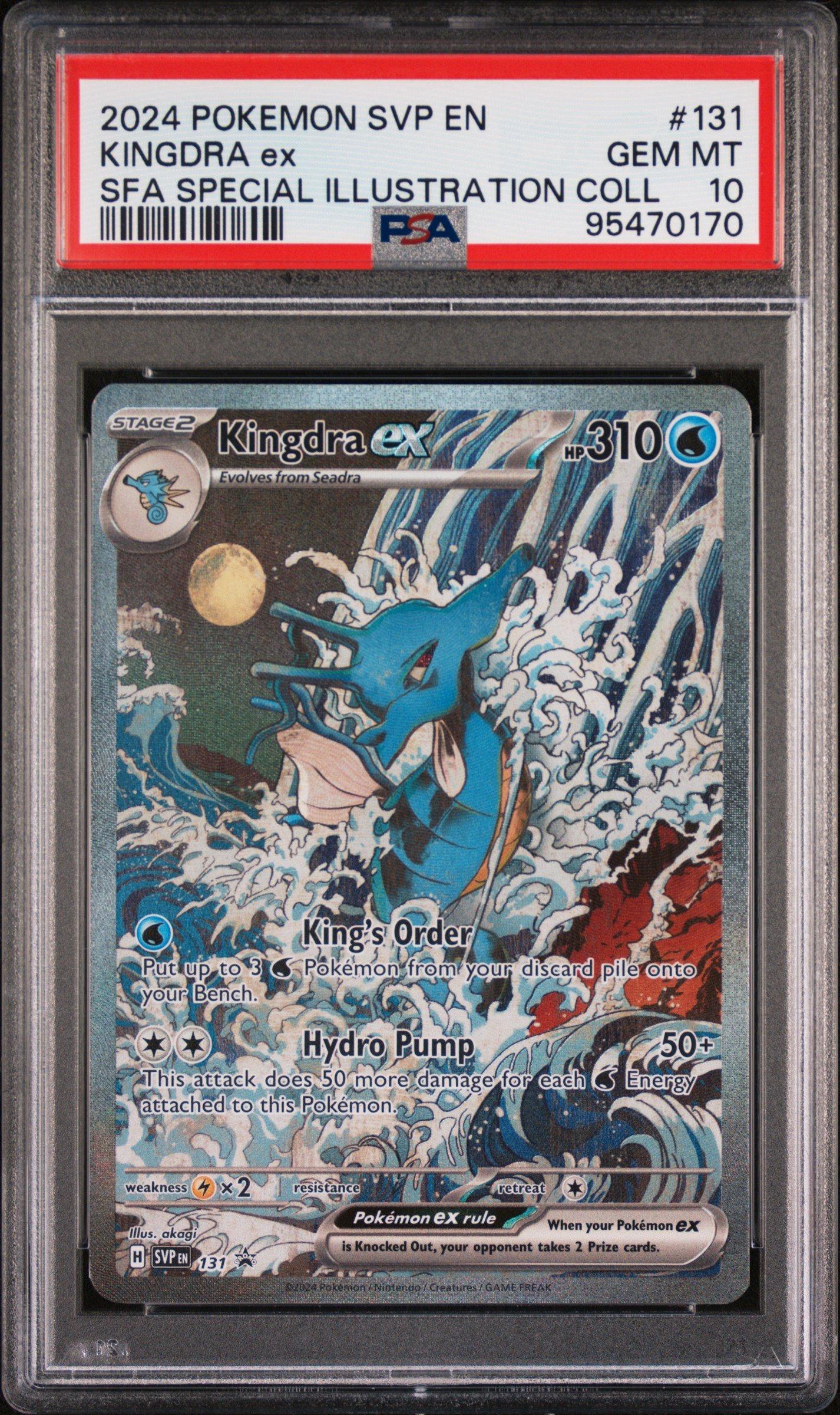 2024 Pokemon Svp En-sv Black Star Promo 131 Kingdra Ex Shrouded