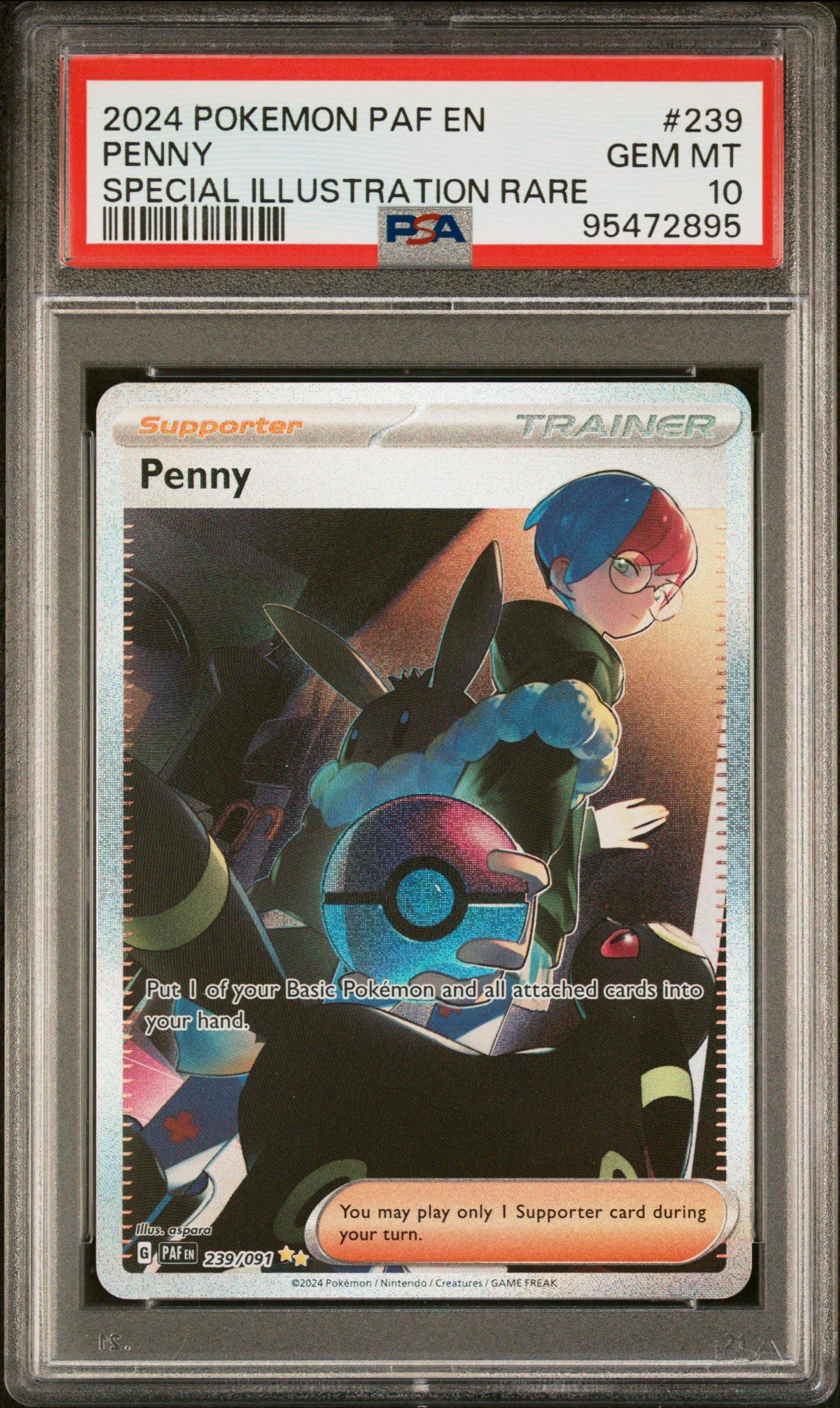 2024 Pokemon Paf En-paldean Fates 239 Penny Special Illustration