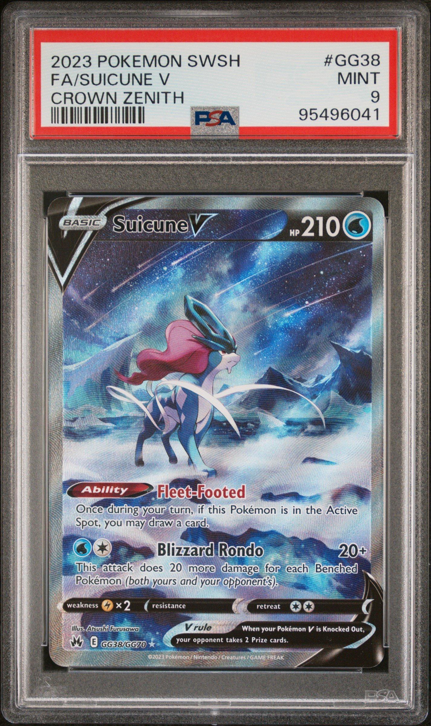2023 Pokemon Sword And Shield Crown Zenith Gg38 Full Art/suicune V