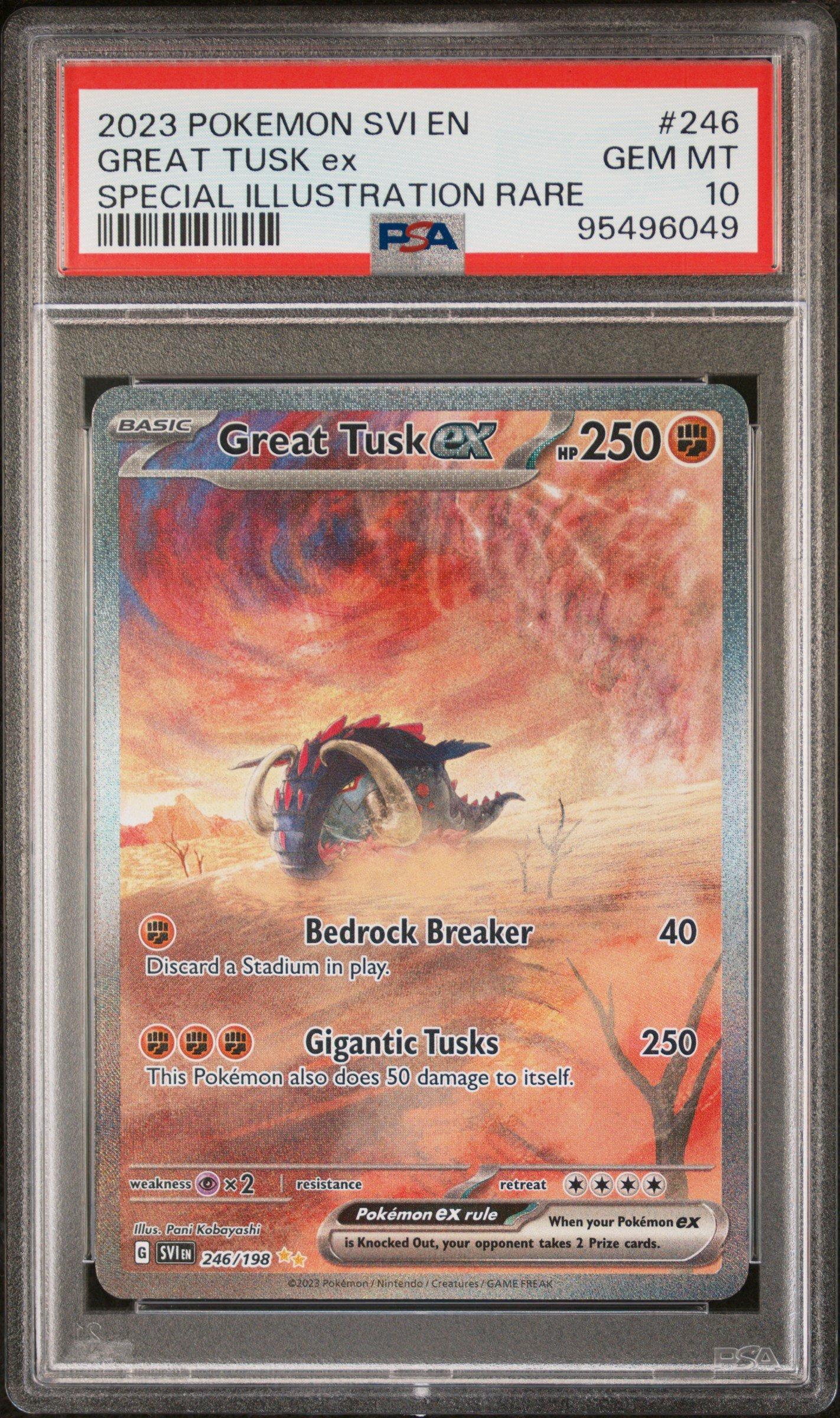 2023 Pokemon Svi En-scarlet & Violet 246 Great Tusk Ex Special