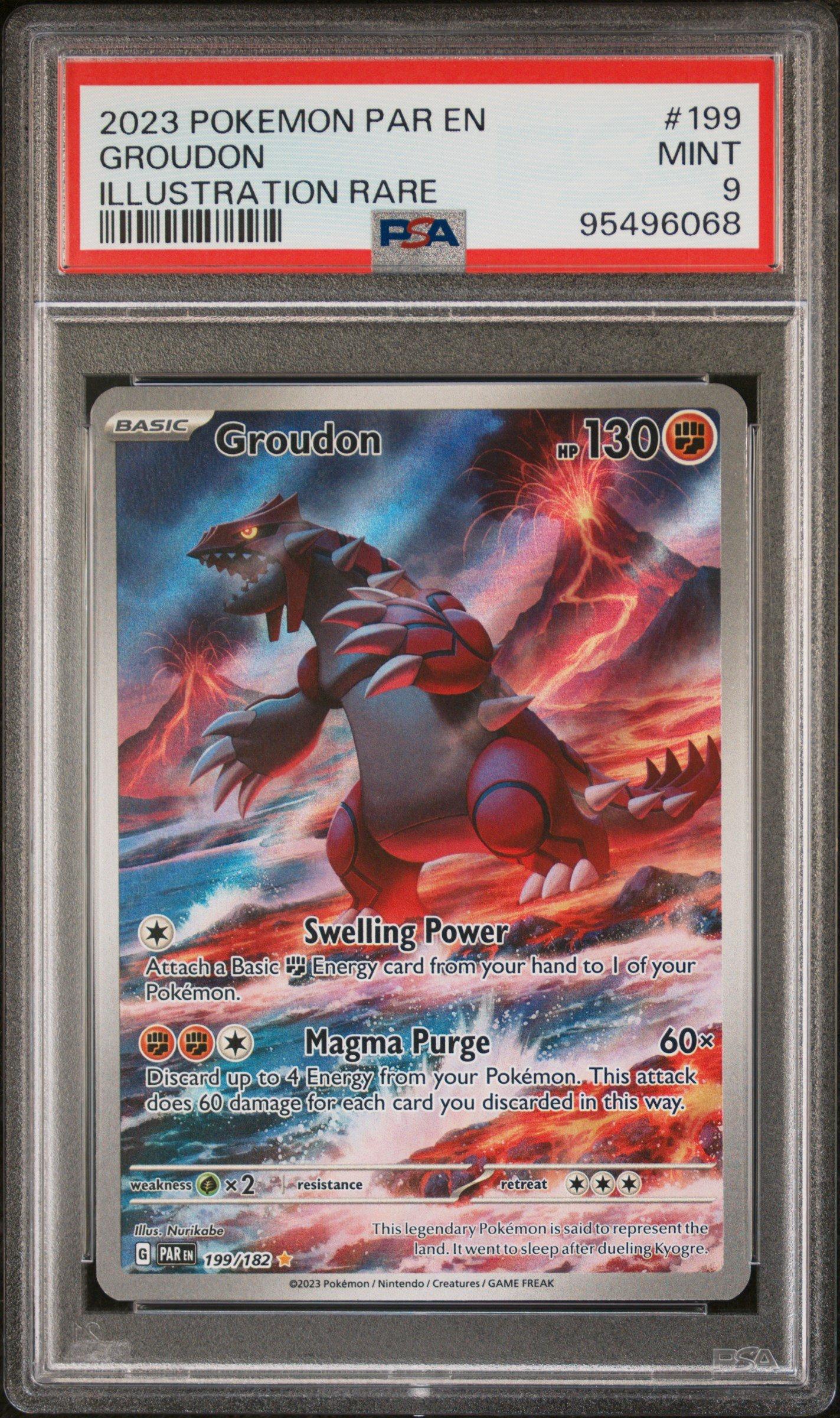 【PSA10】 グラードン　AR GROUDON 2023 Pokemon Par En-paradox Rift 199 Groudon Illustration Rare PSA