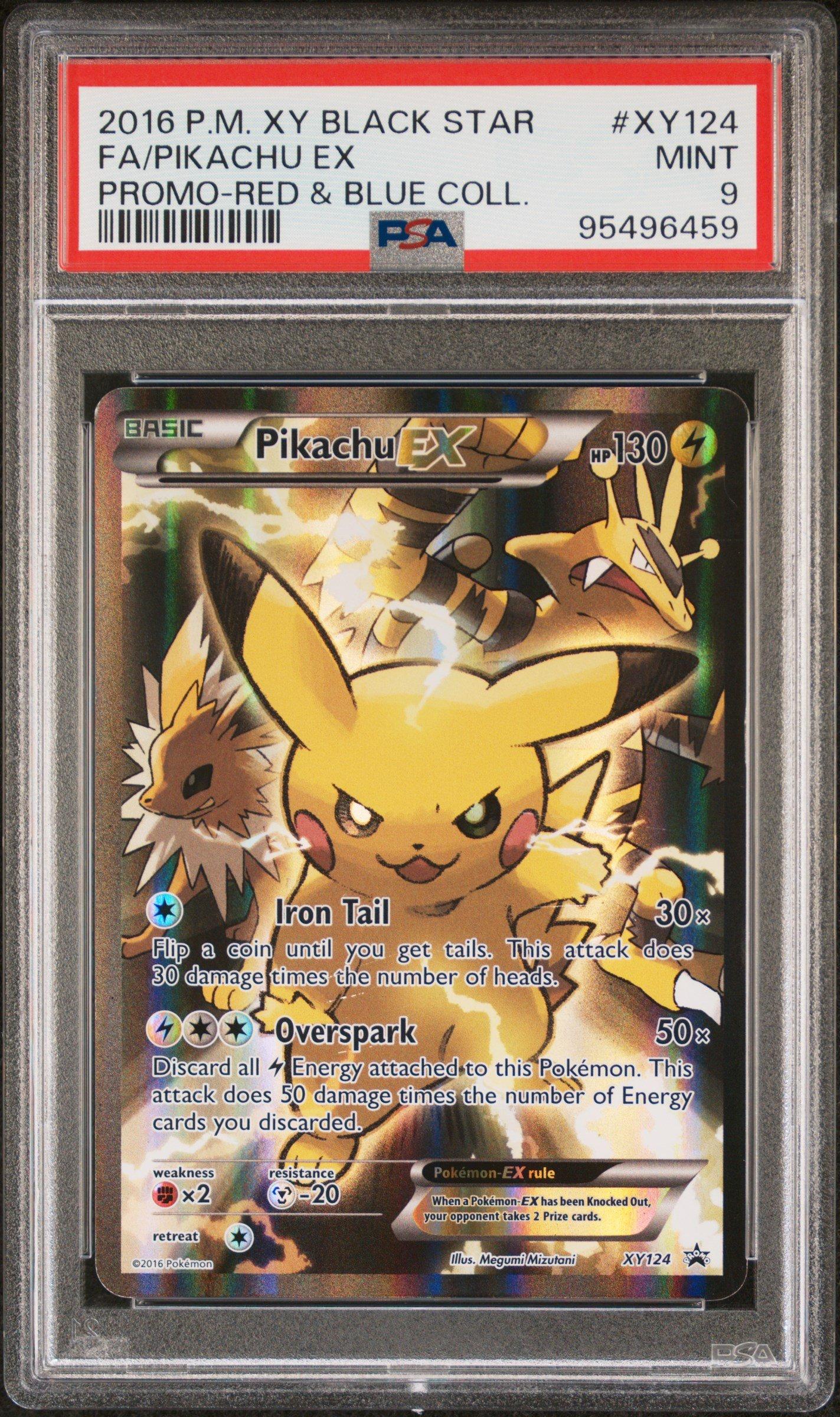 2016 Pokemon Xy Black Star Promo Xy124 Full Art/pikachu Ex