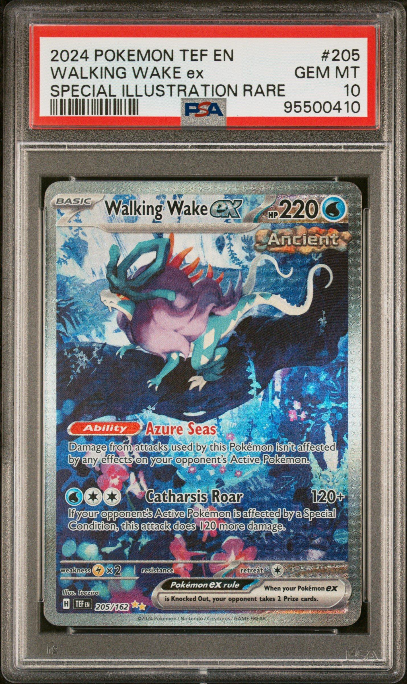 2024 Pokemon Tef En-temporal Forces 205 Walking Wake Ex Special