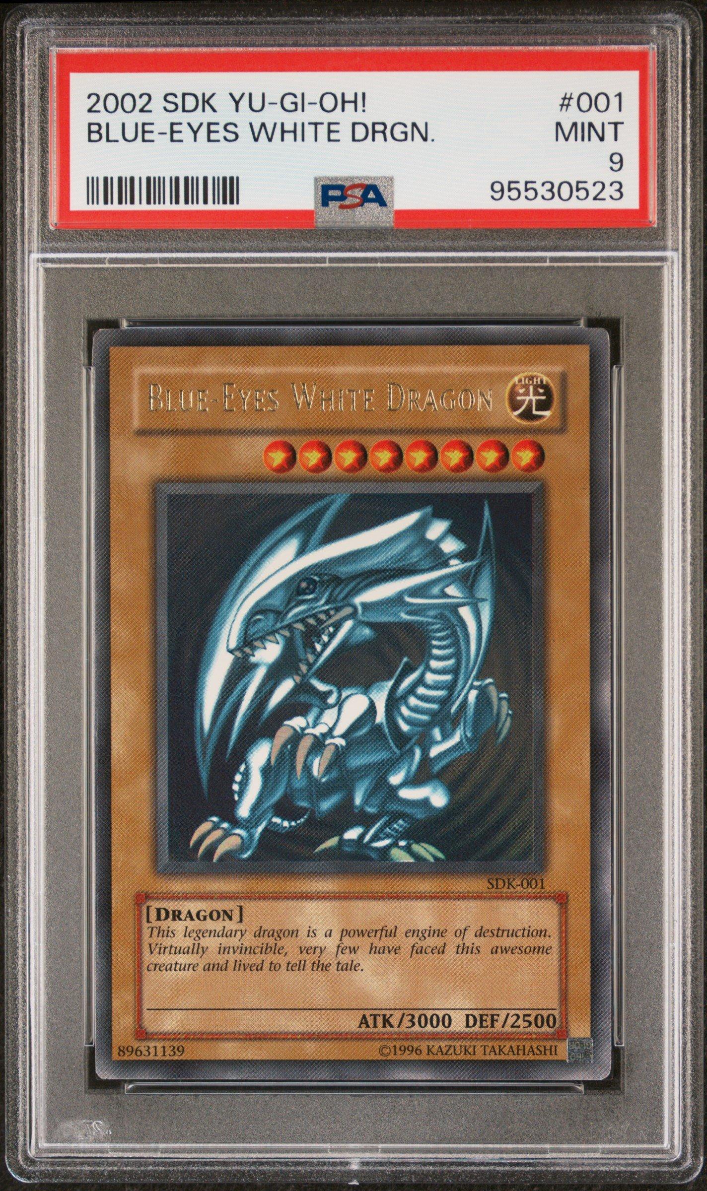 2002 Yu-gi-oh! Starter Deck: Kaiba 001 Blue-eyes White Dragon PSA