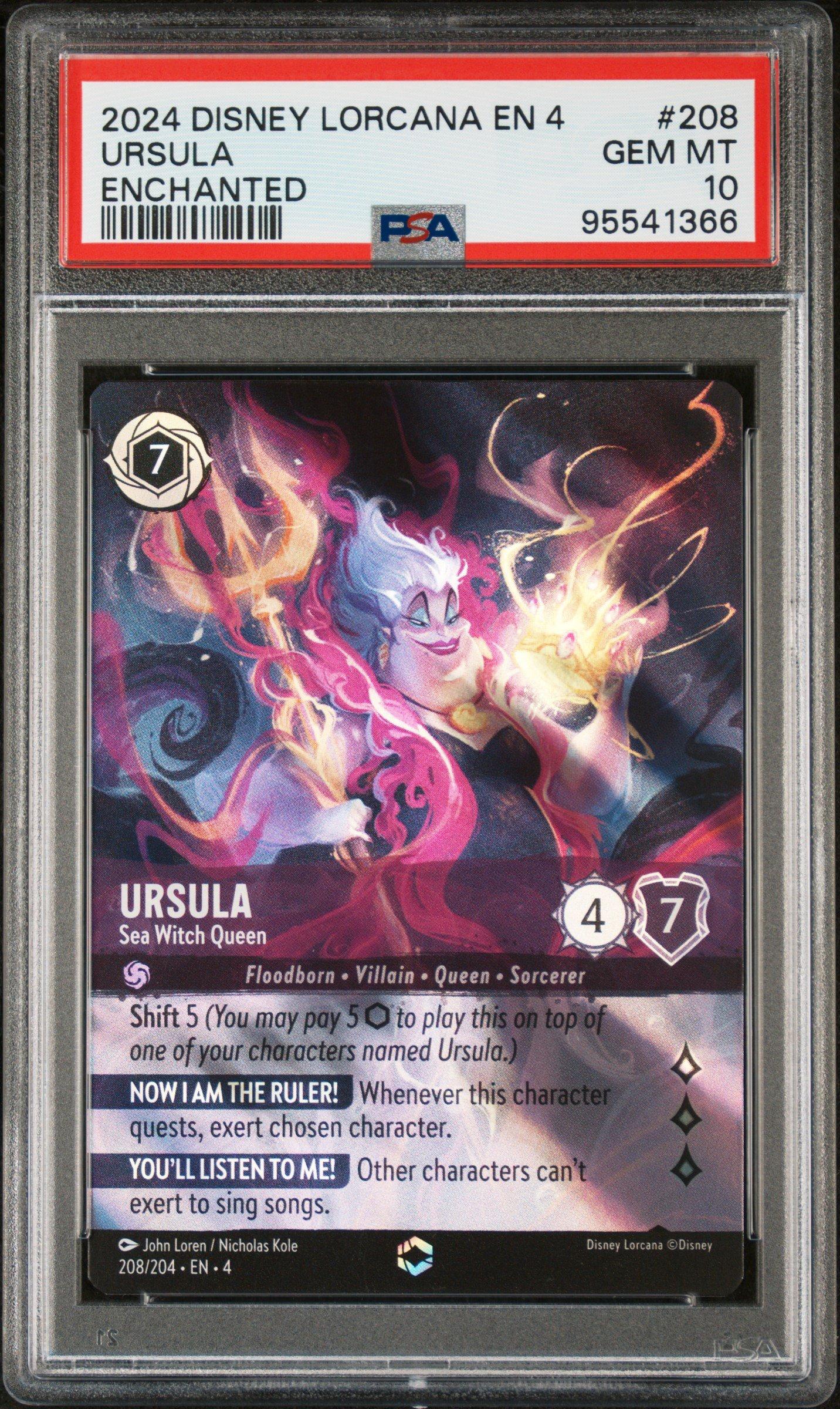 2024 Disney Lorcana En 4-ursula's Return 208 Ursula