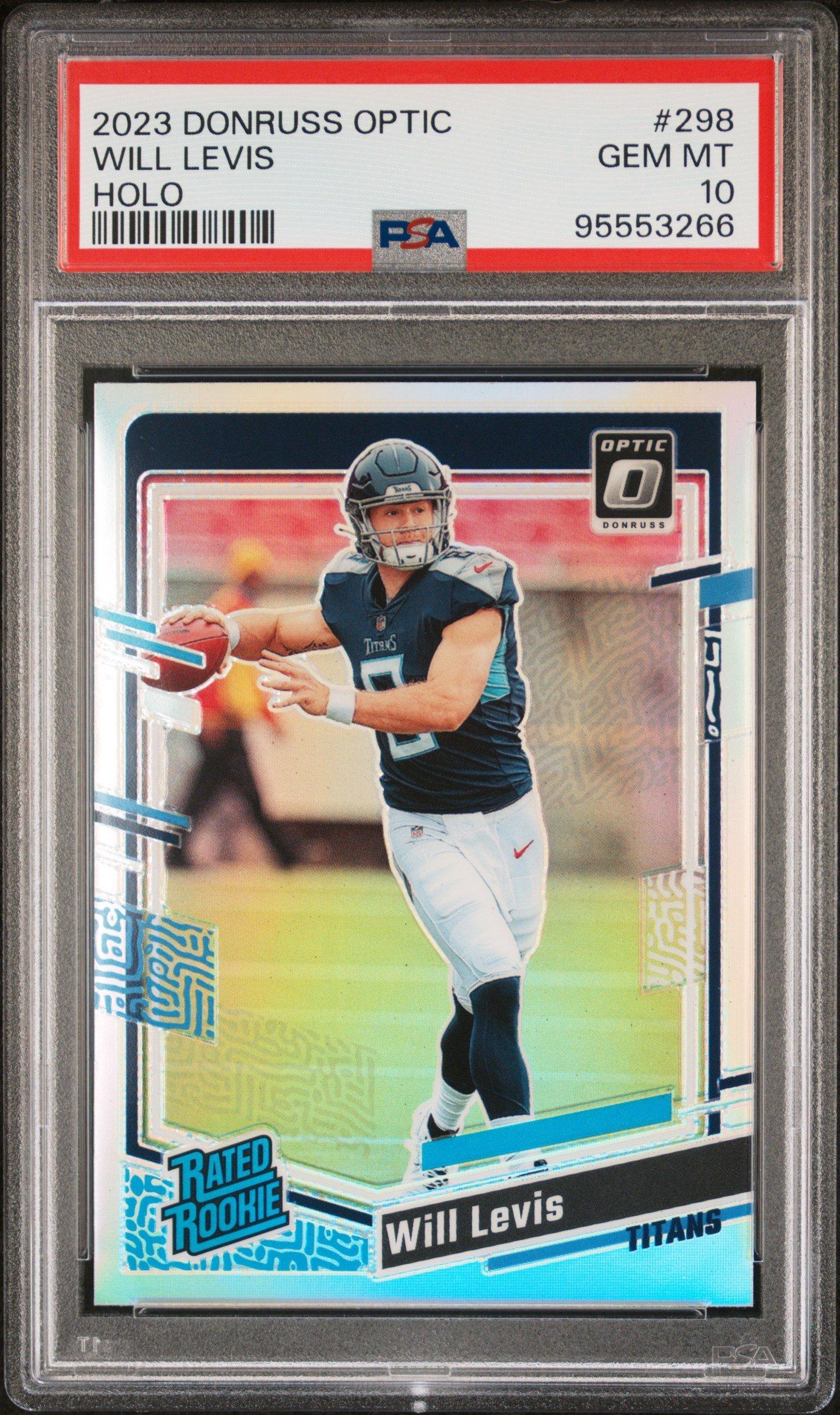 2023 Panini Donruss Optic 298 Will Levis Holo PSA 10