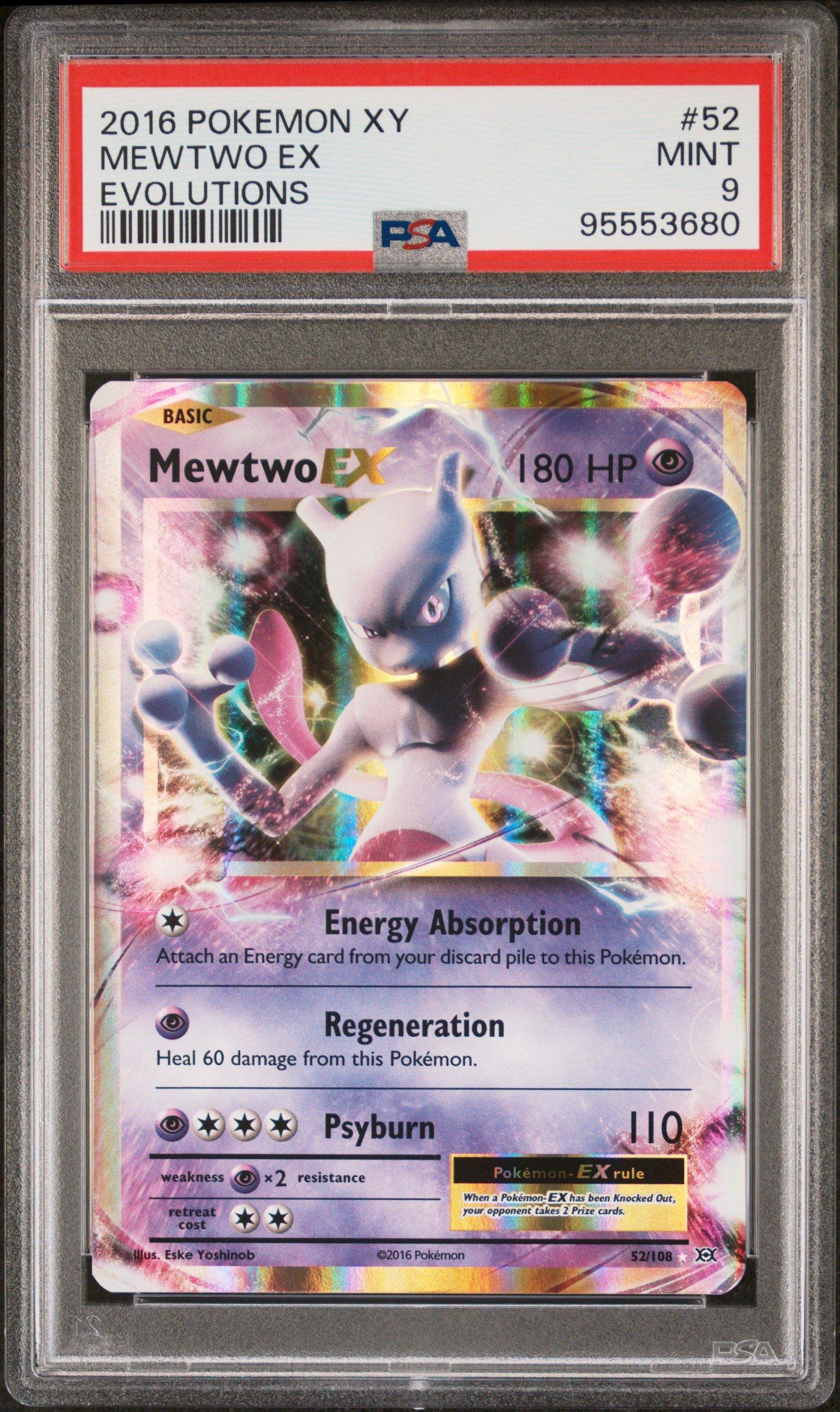 2016 Pokemon Xy Evolutions 52 Mewtwo Ex PSA 9 Graded Card | GameStop