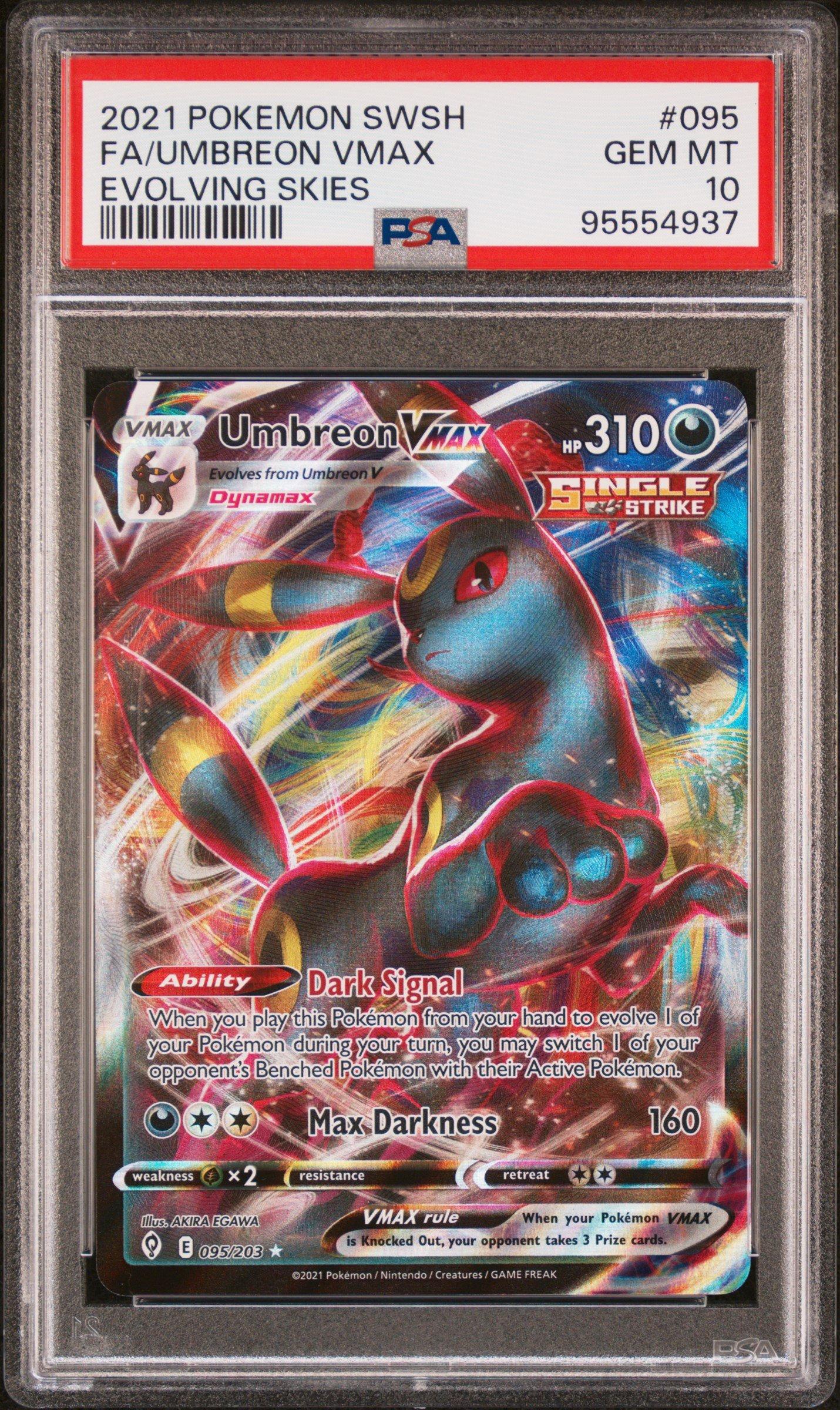 2021 Pokemon Sword & Shield Evolving Skies 095 Full Art/umbreon