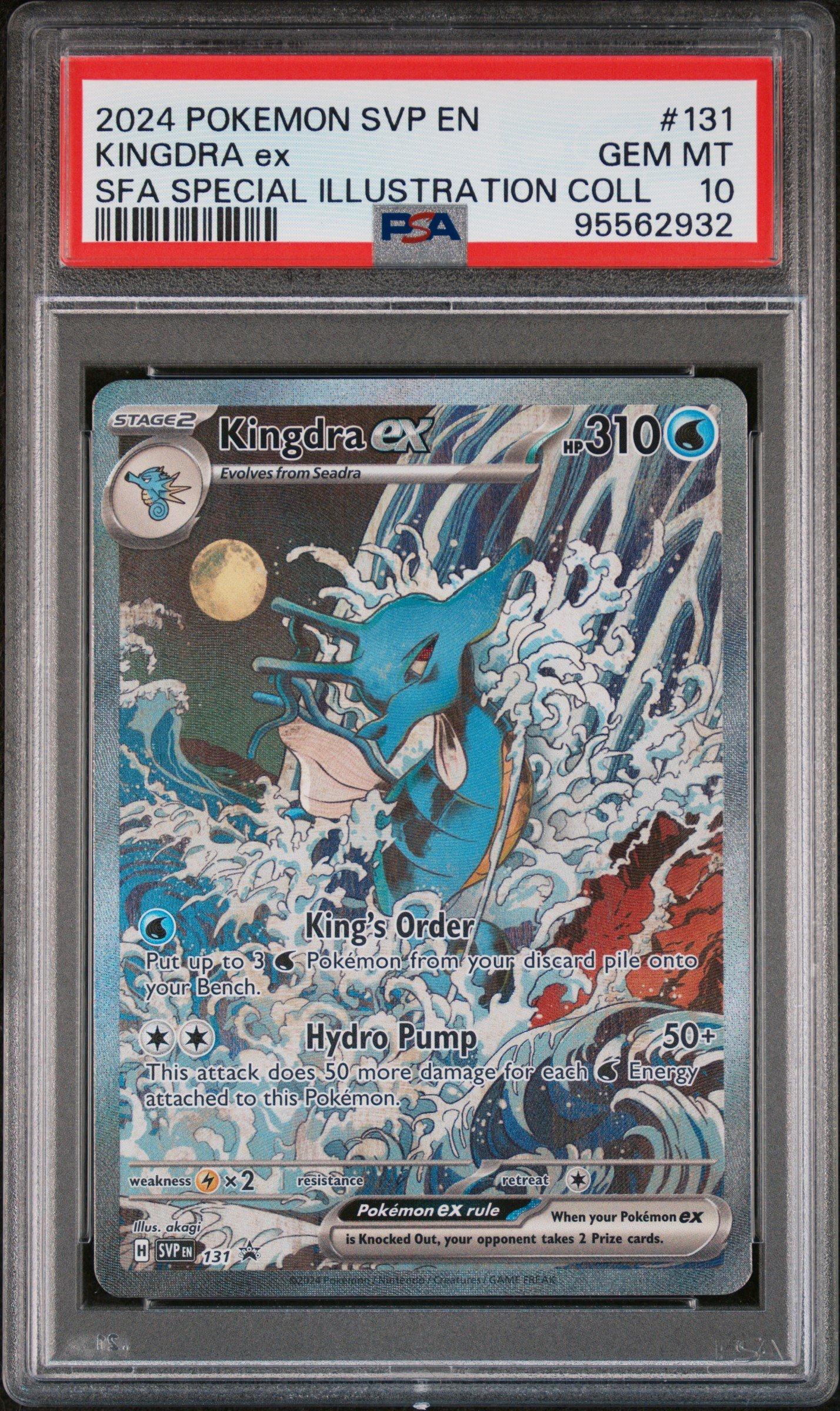 2024 Pokemon Svp En-sv Black Star Promo 131 Kingdra Ex