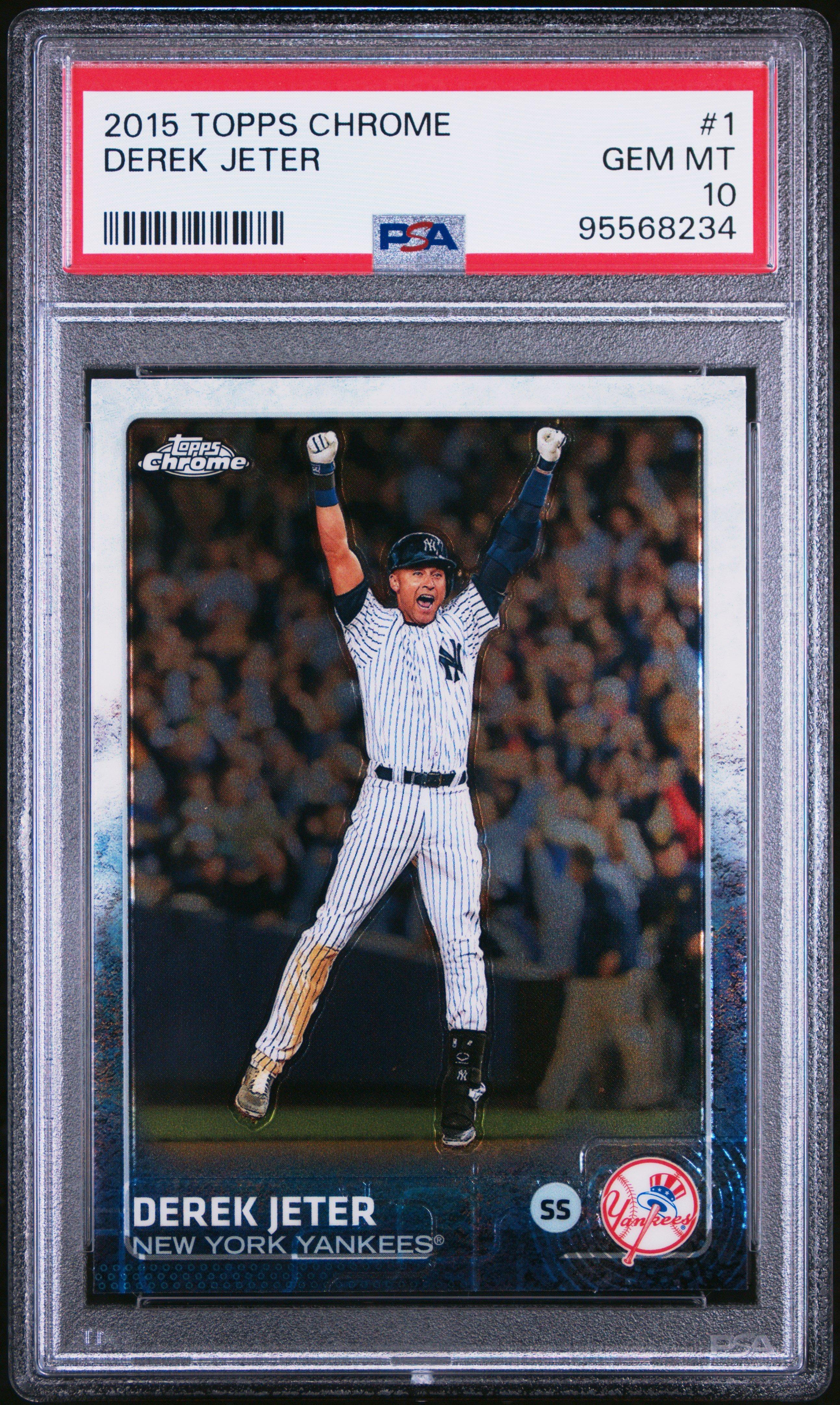 2015 Topps Chrome 1 Derek Jeter PSA 10