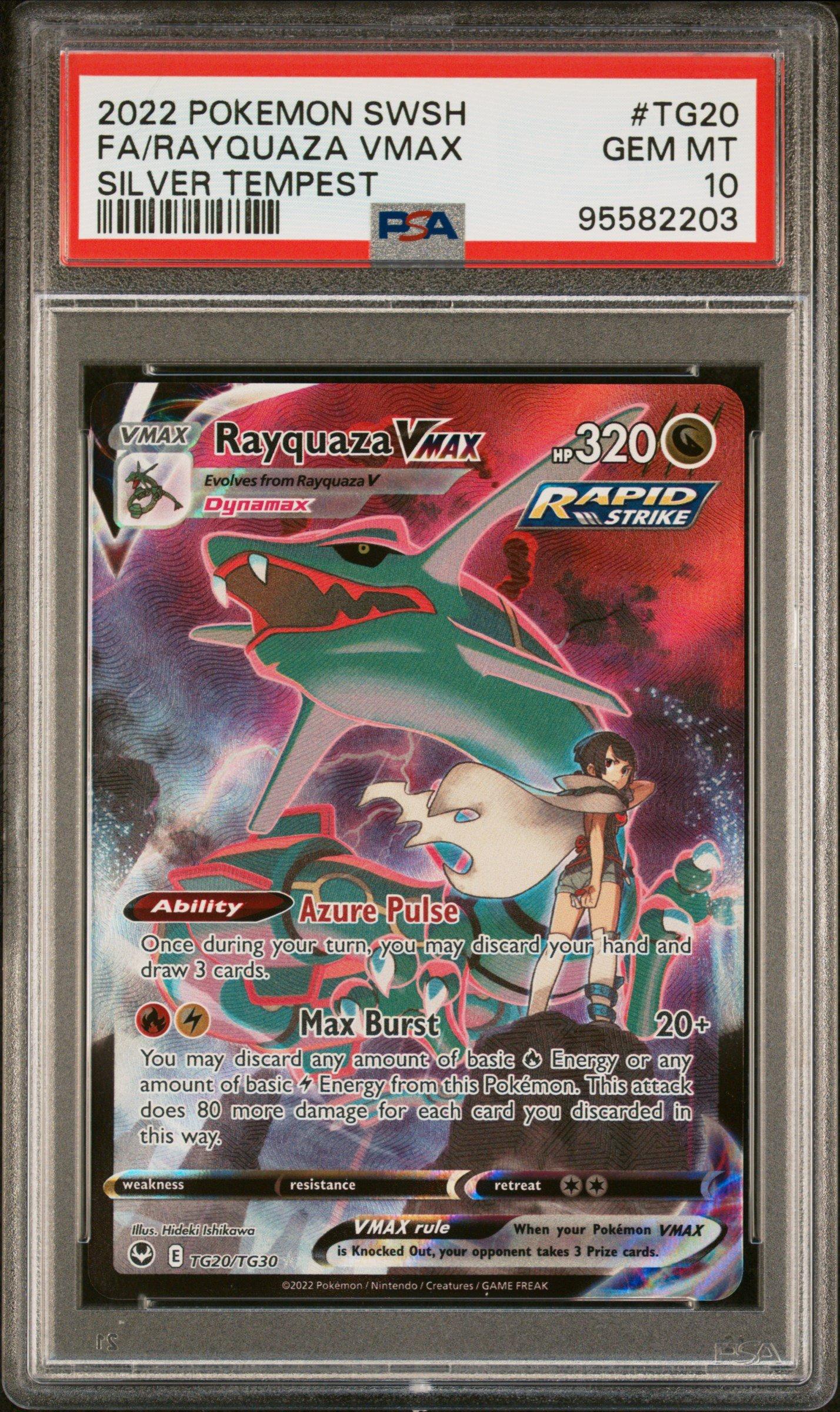 2022 Pokemon Sword & Shield Silver Tempest Tg20 Full Art/rayquaza