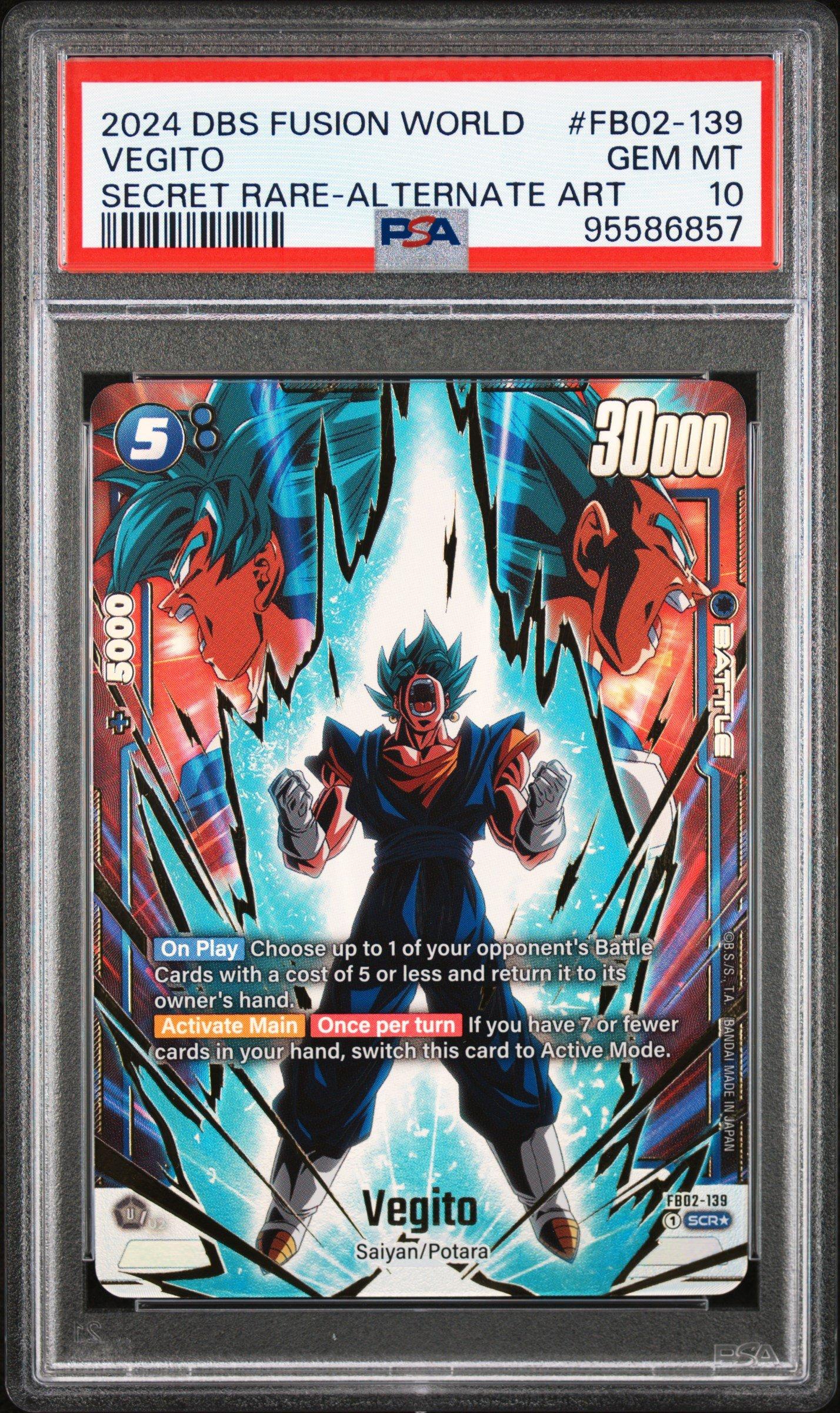 ドラゴンボールカード 2024 DBS FSN WORLD JP VEGITO SECRET RARE 2024 Dragon Ball Super Card Game Fusion World Blazing Aura Fb02