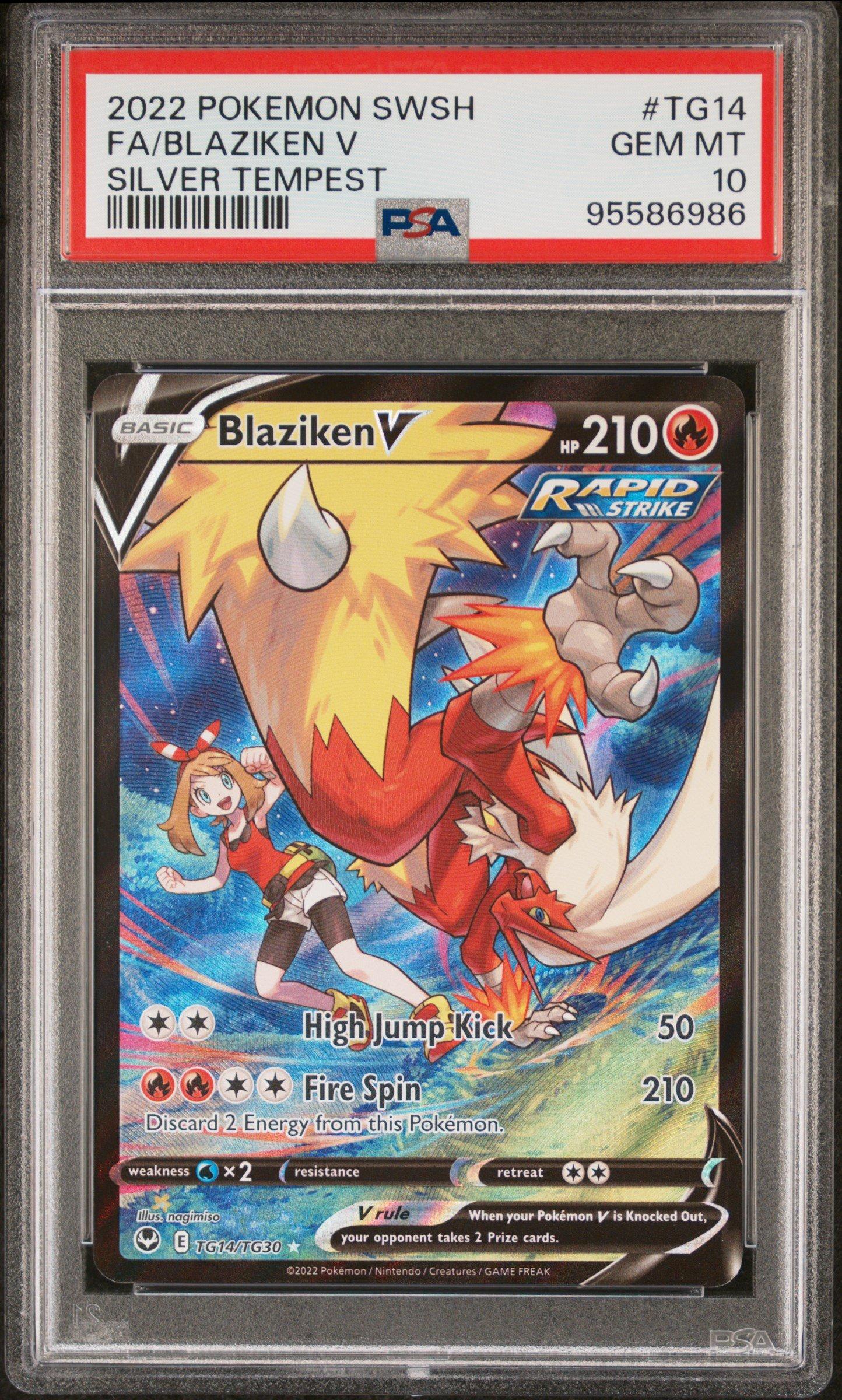 2022 Pokemon Sword & Shield Silver Tempest Tg14 Full Art/blaziken