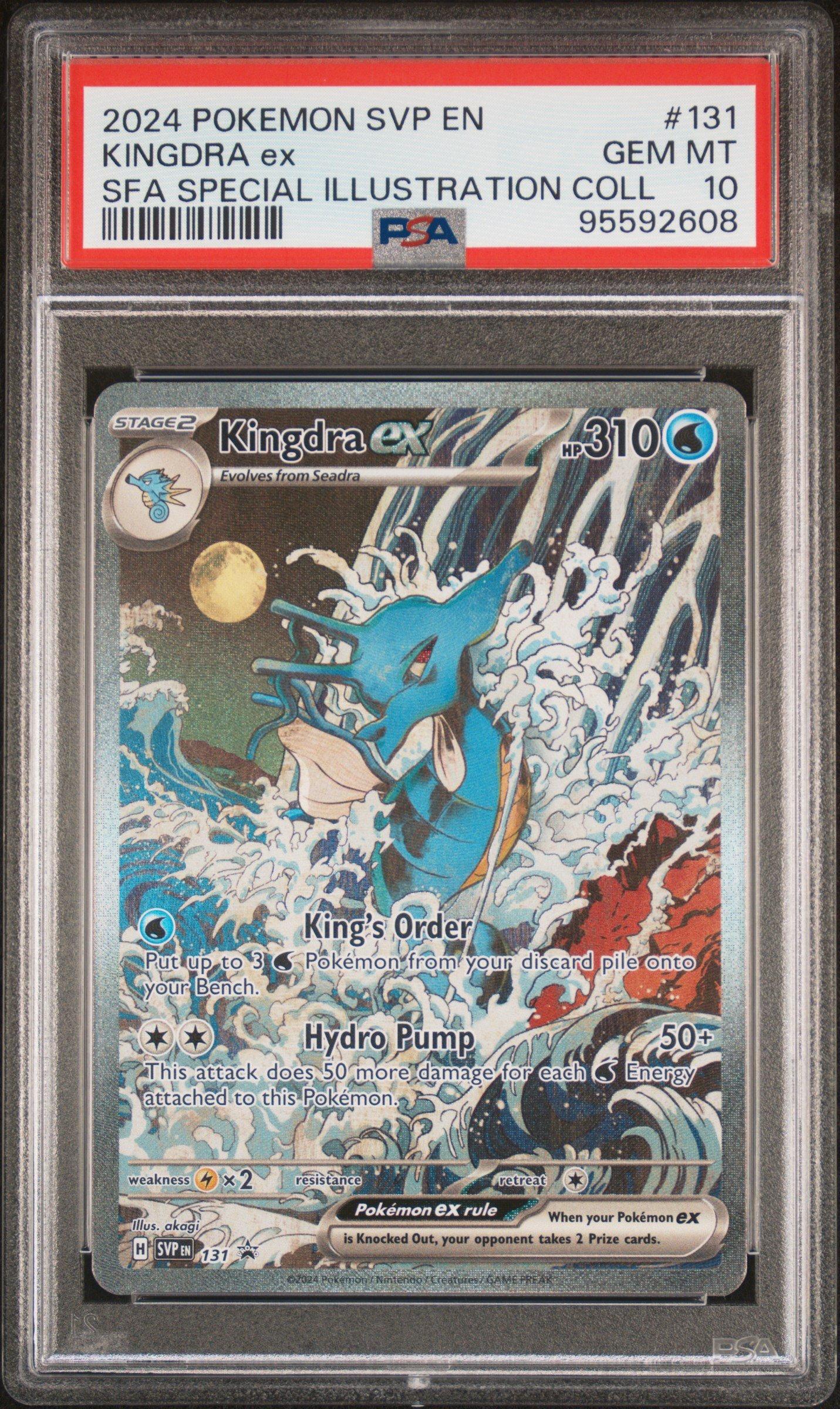 2024 Pokemon Svp En-sv Black Star Promo 131 Kingdra Ex Shrouded