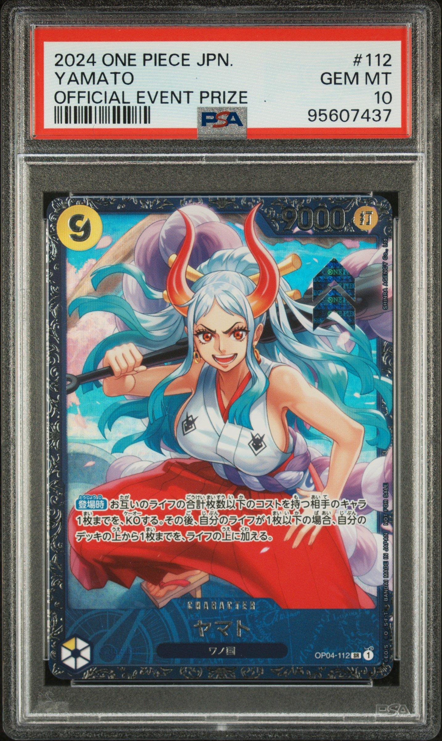 2024 One Piece Japanese Promos 112 Yamato Official Event Prize PSA