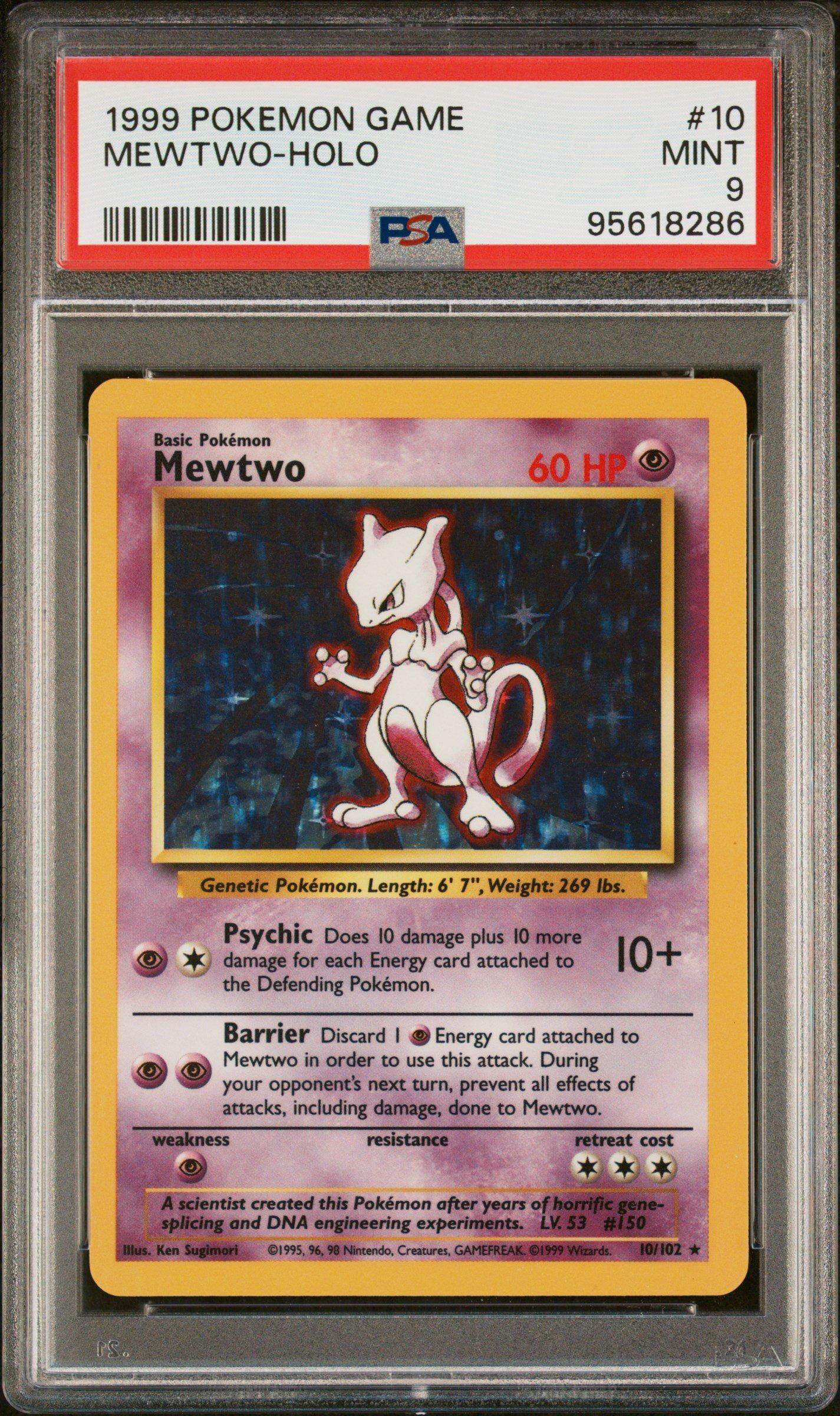1999 Pokemon Game 10 Mewtwo-holo PSA 9 | GameStop