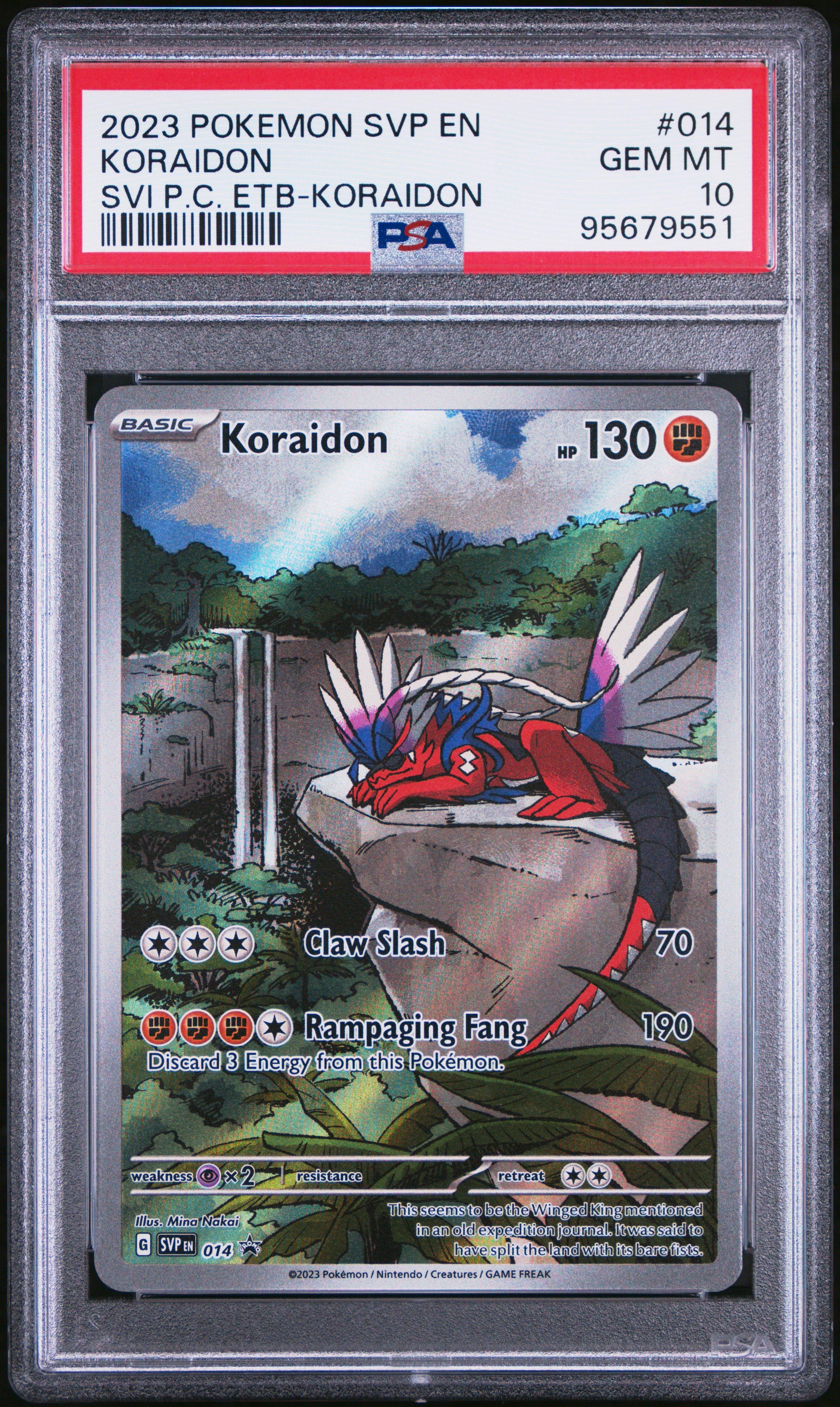 2023 Pokemon Svp En-sv Black Star Promo 014 Koraidon Scarlet