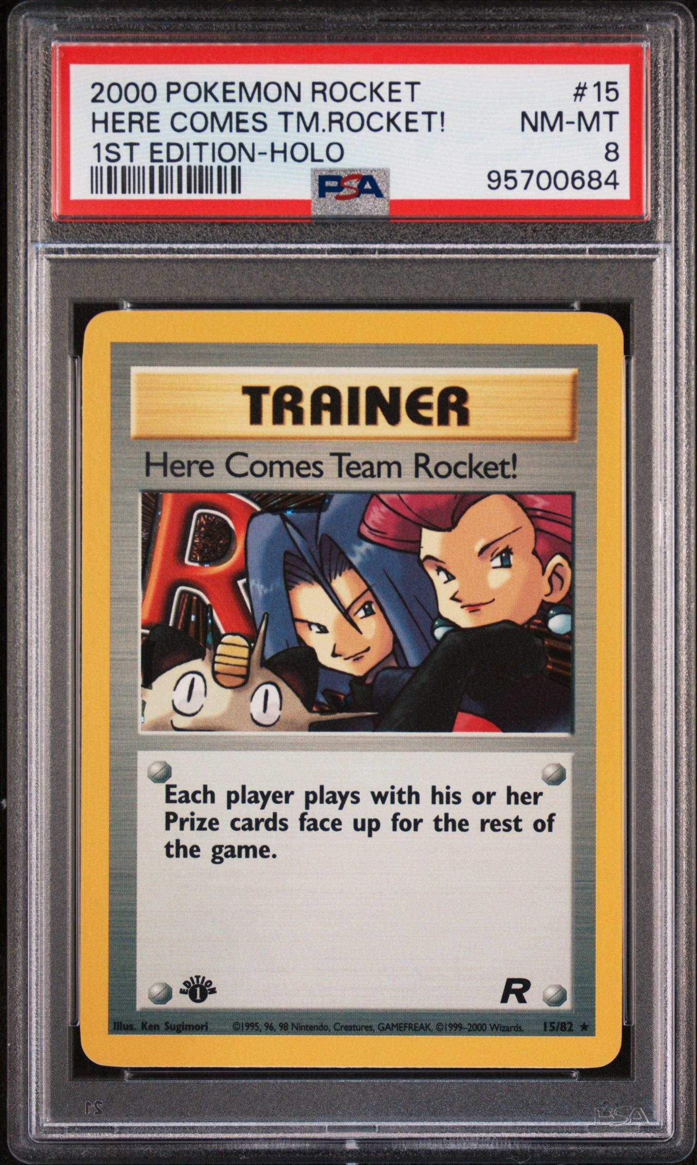 2000 Pokemon Rocket 15 Here Comes Team Rocket!-holo 1st Edition