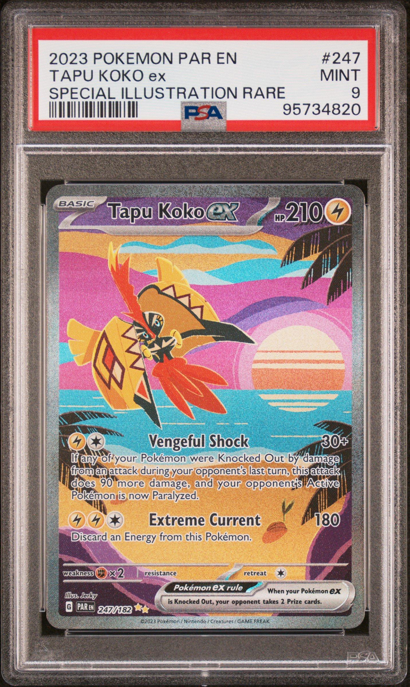 2023 Pokemon Par En-paradox Rift 247 Tapu Koko Ex Special