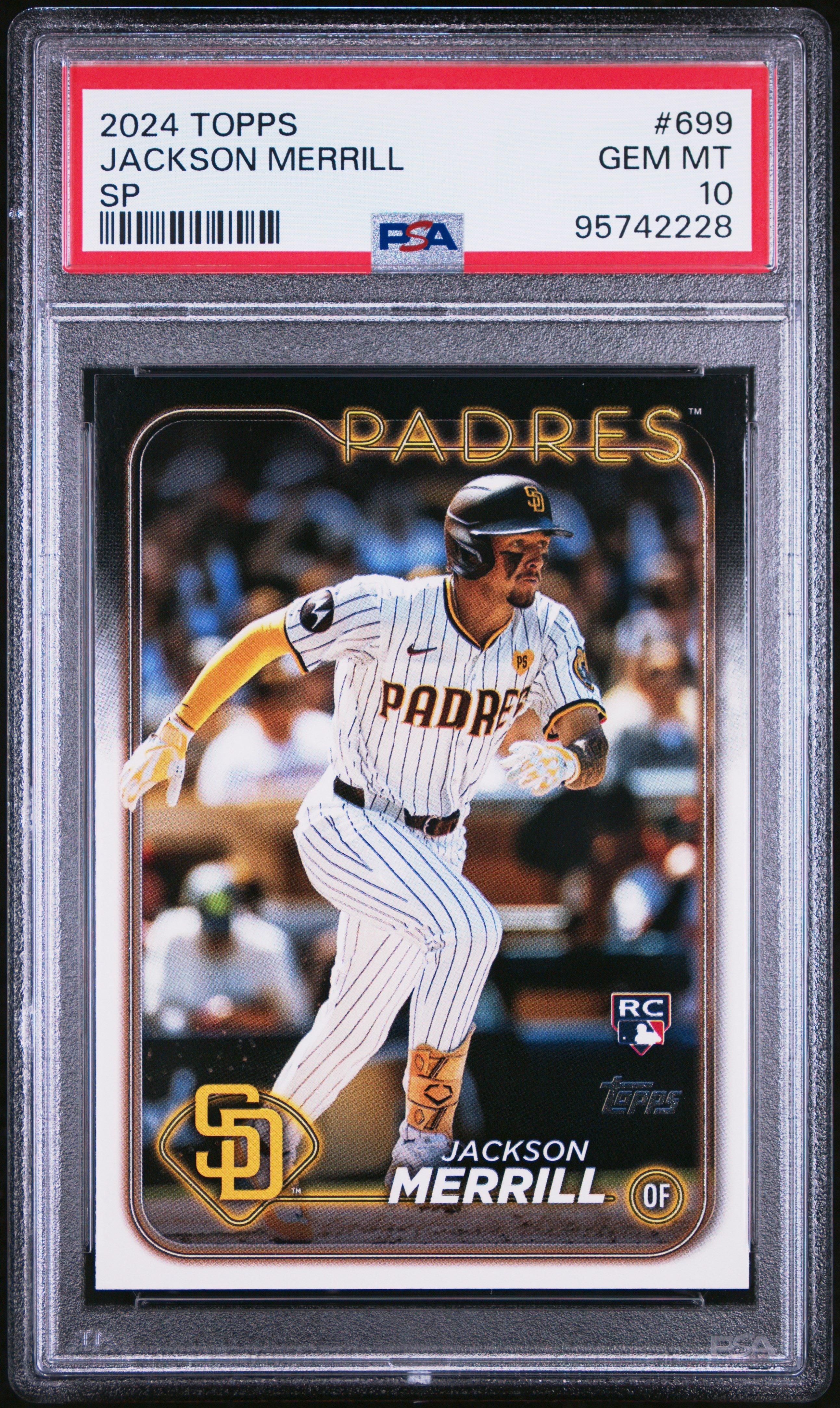 2024 Topps 699 Jackson Merrill Sp PSA 10