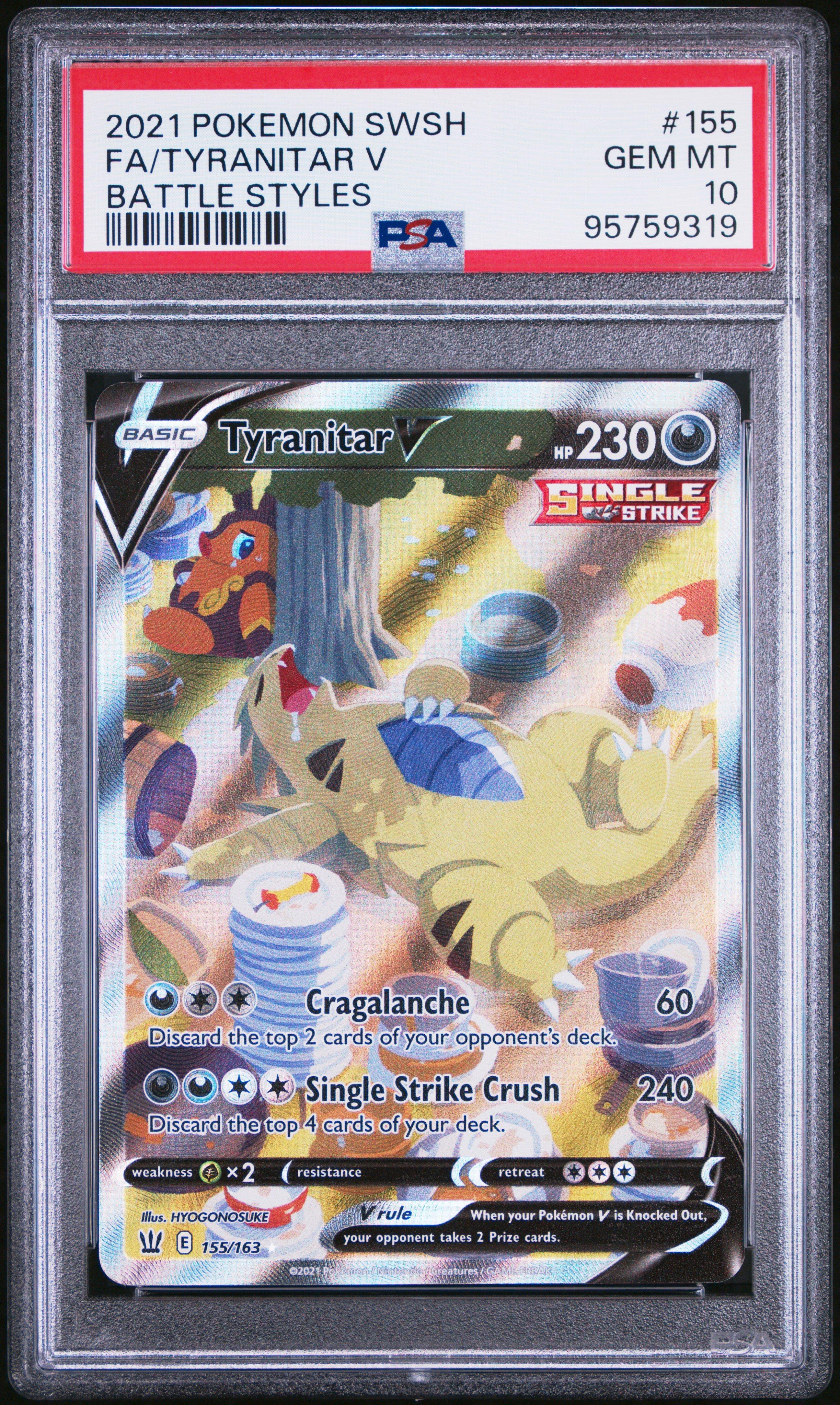 2021 Pokemon Sword & Shield Battle Styles 155 Full Art/tyranitar V