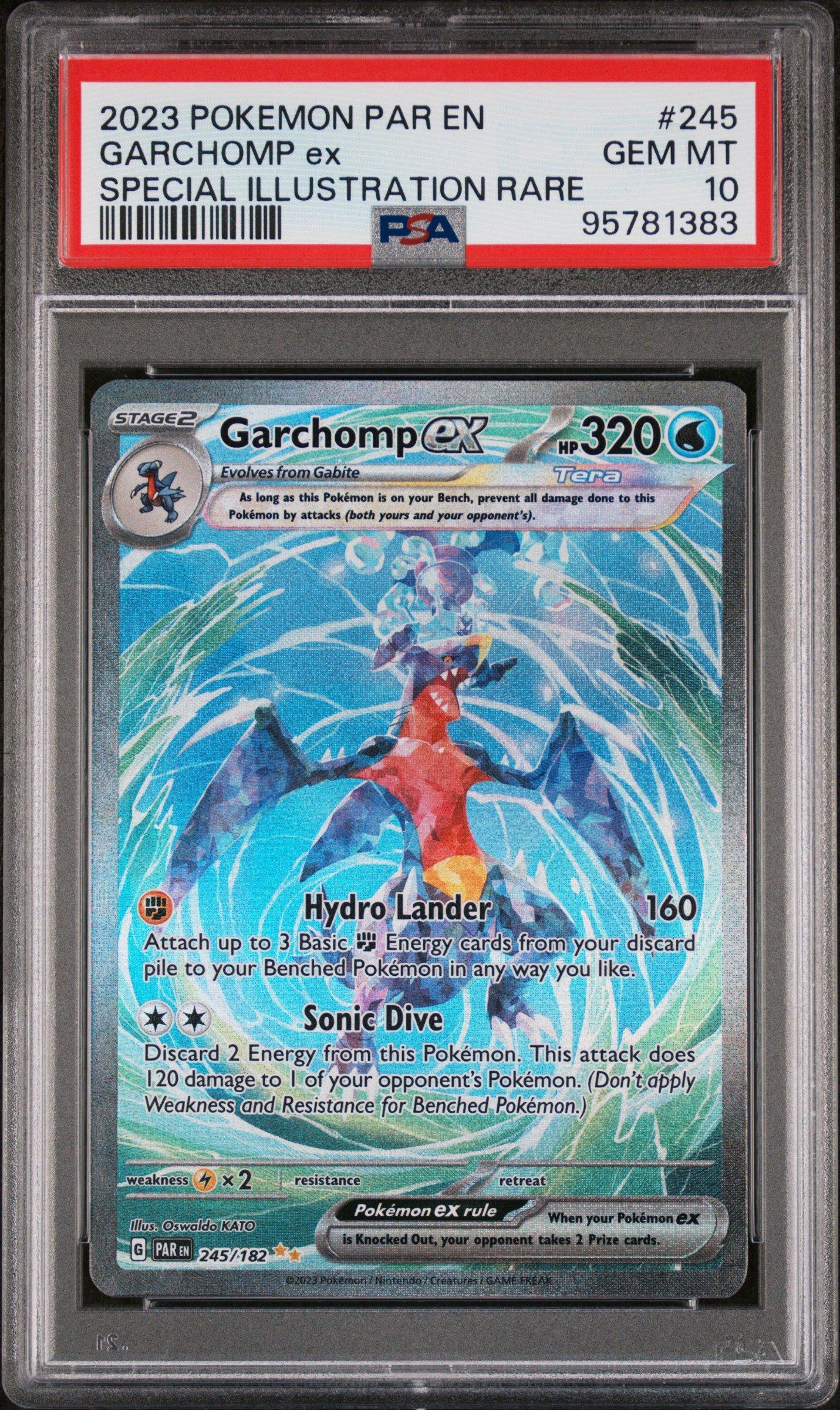 2023 Pokemon Par En-paradox Rift 245 Garchomp Ex Special
