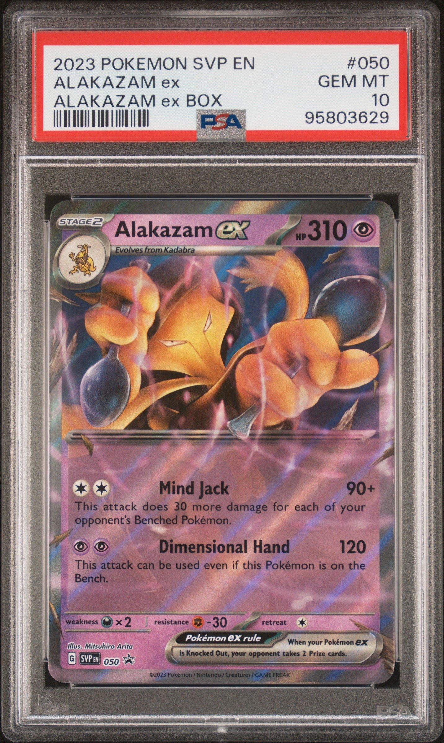 2023 Pokemon Svp En-sv Black Star Promo 050 Alakazam Ex Alakazam