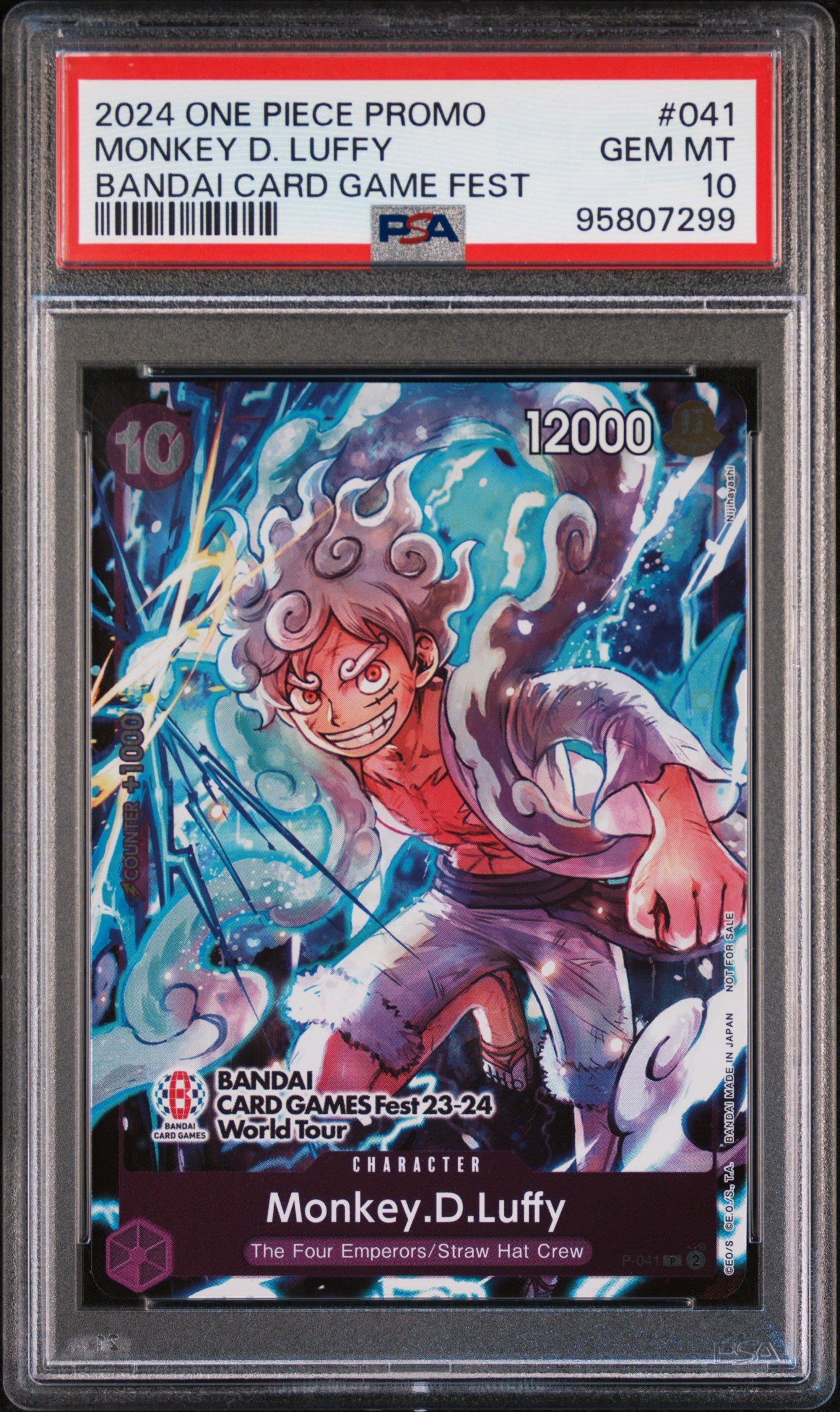 2024 One Piece Promos 041 Monkey D. Luffy Bandai Card Game Fest